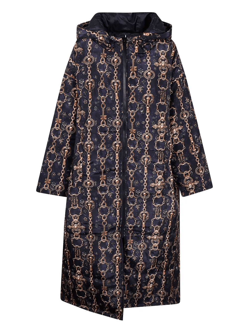 chain hooded coat - Image 1