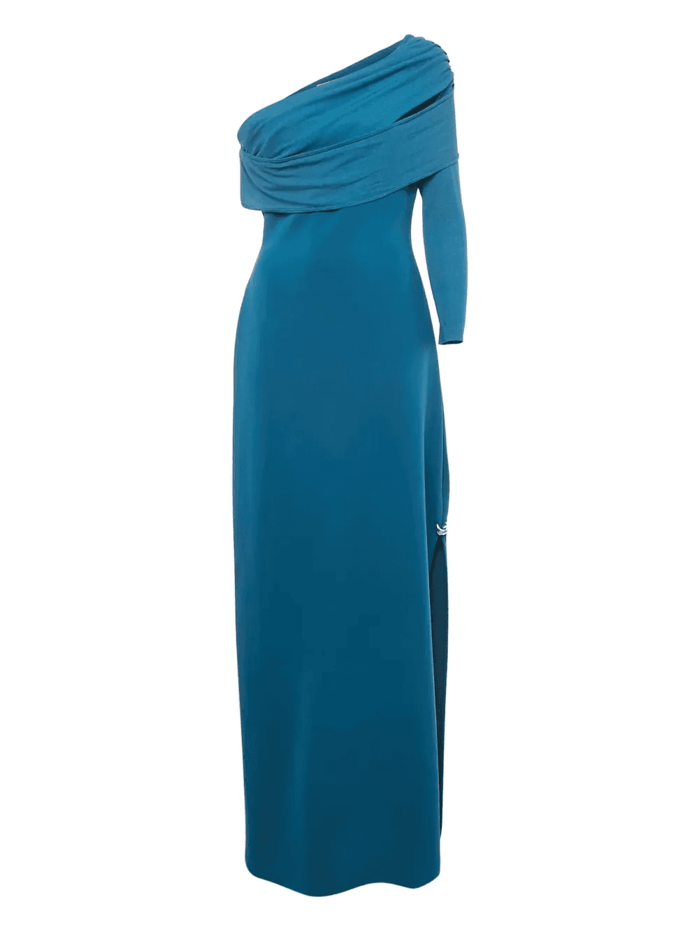 draped one-sleeve maxi dress - Image 1