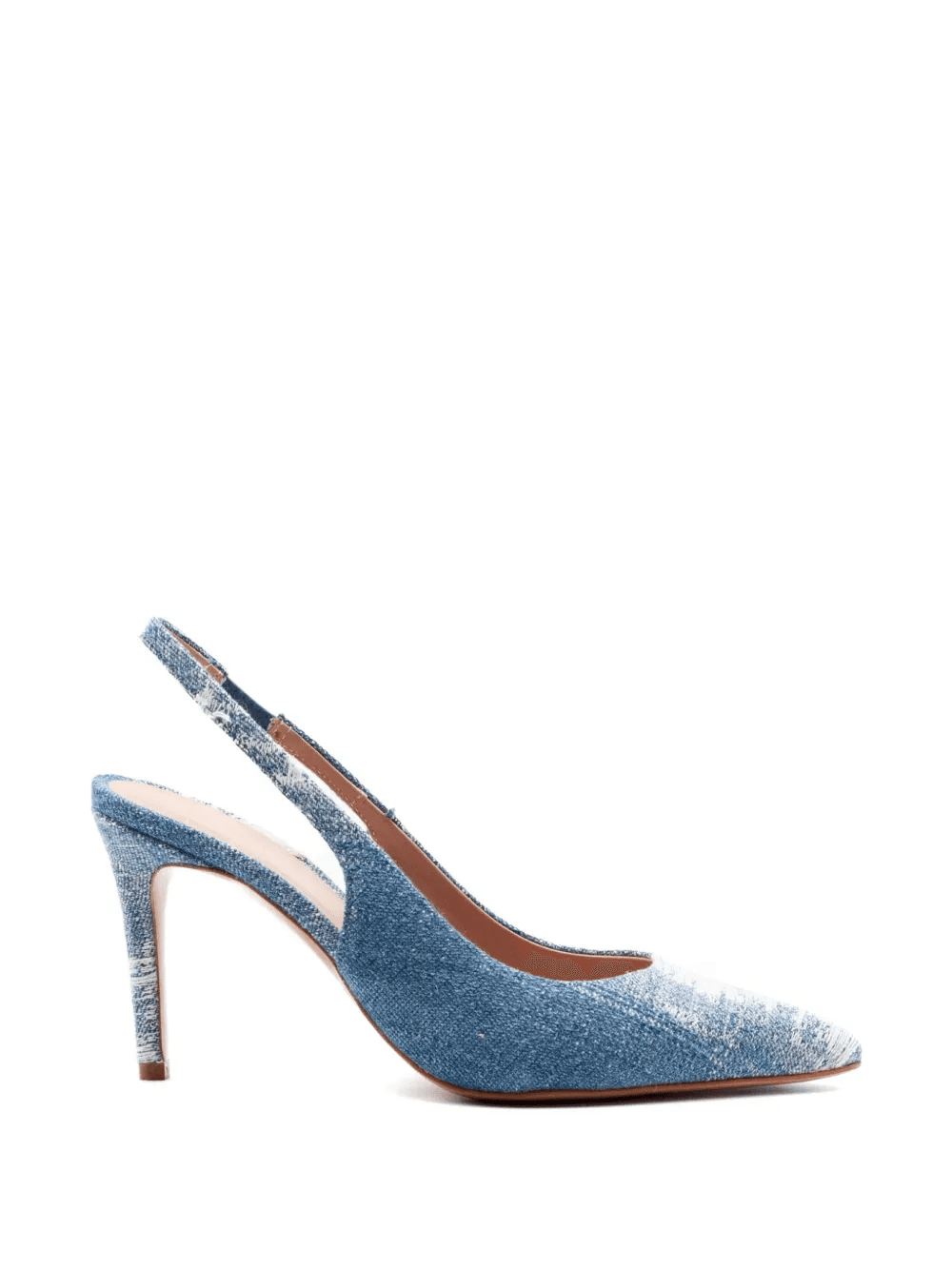 denim slingback pumps - Image 1