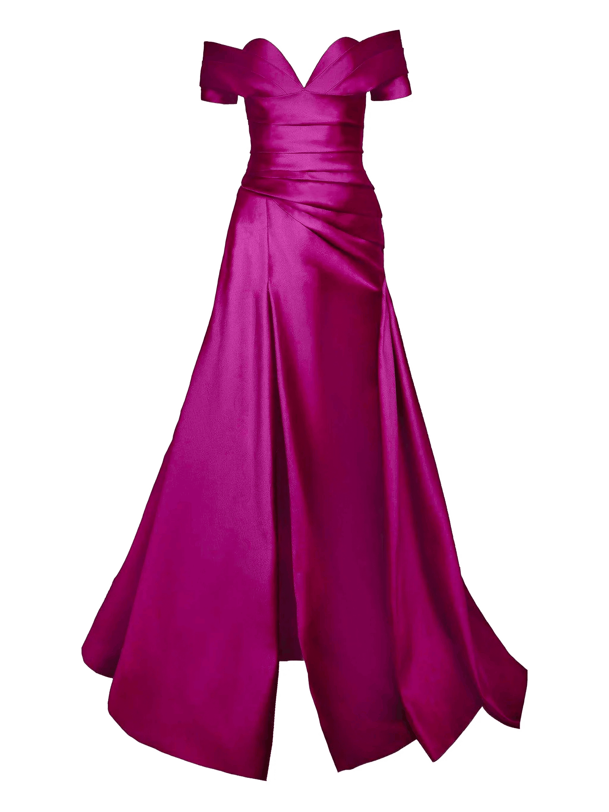 strapless pleated maxi dress - Image 1