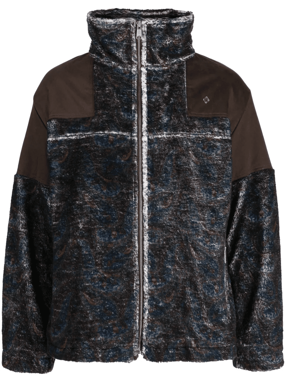 graphic-print zip-up jacket - Image 1