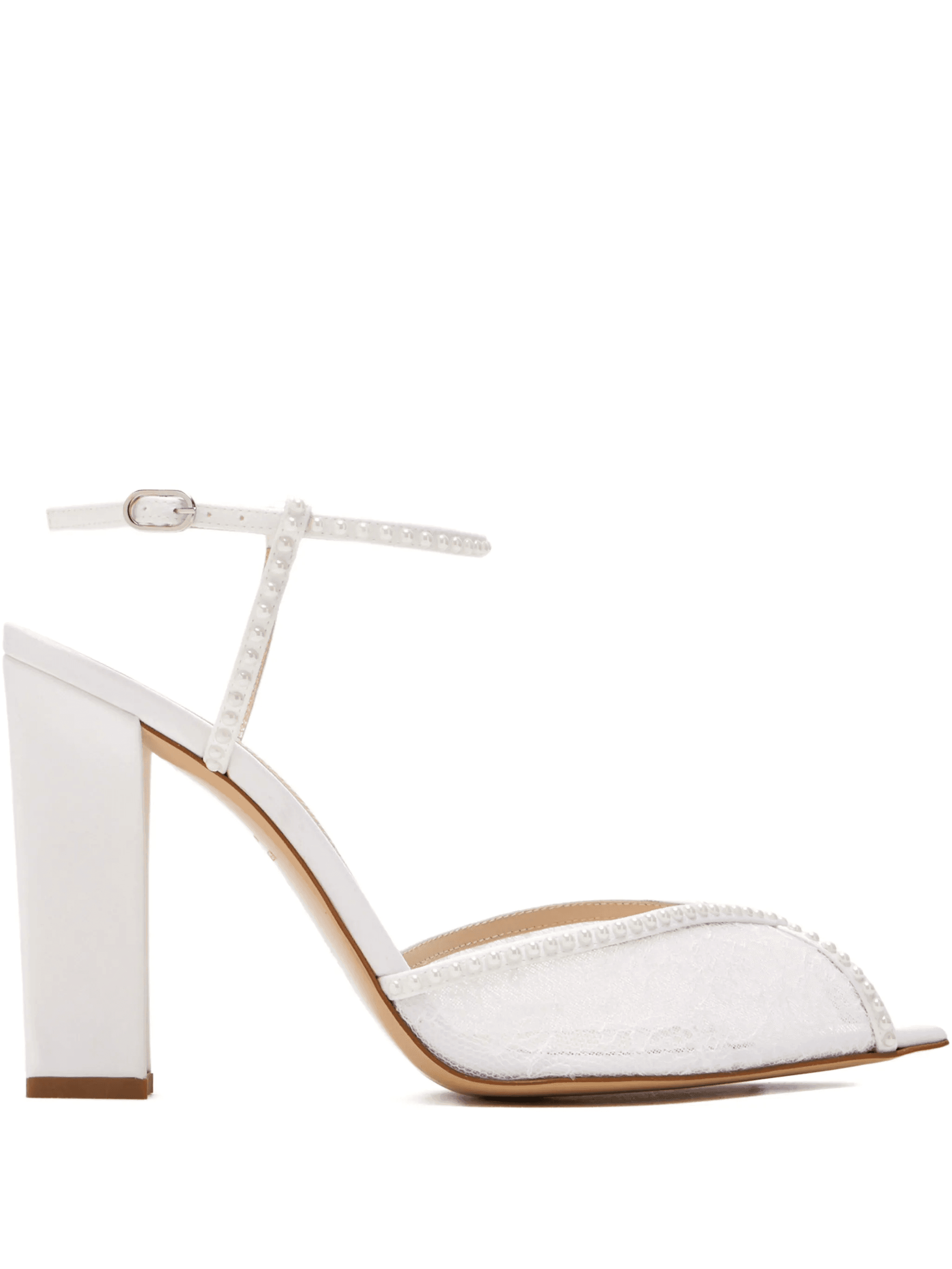 Katy lace pearl sandals - Image 1