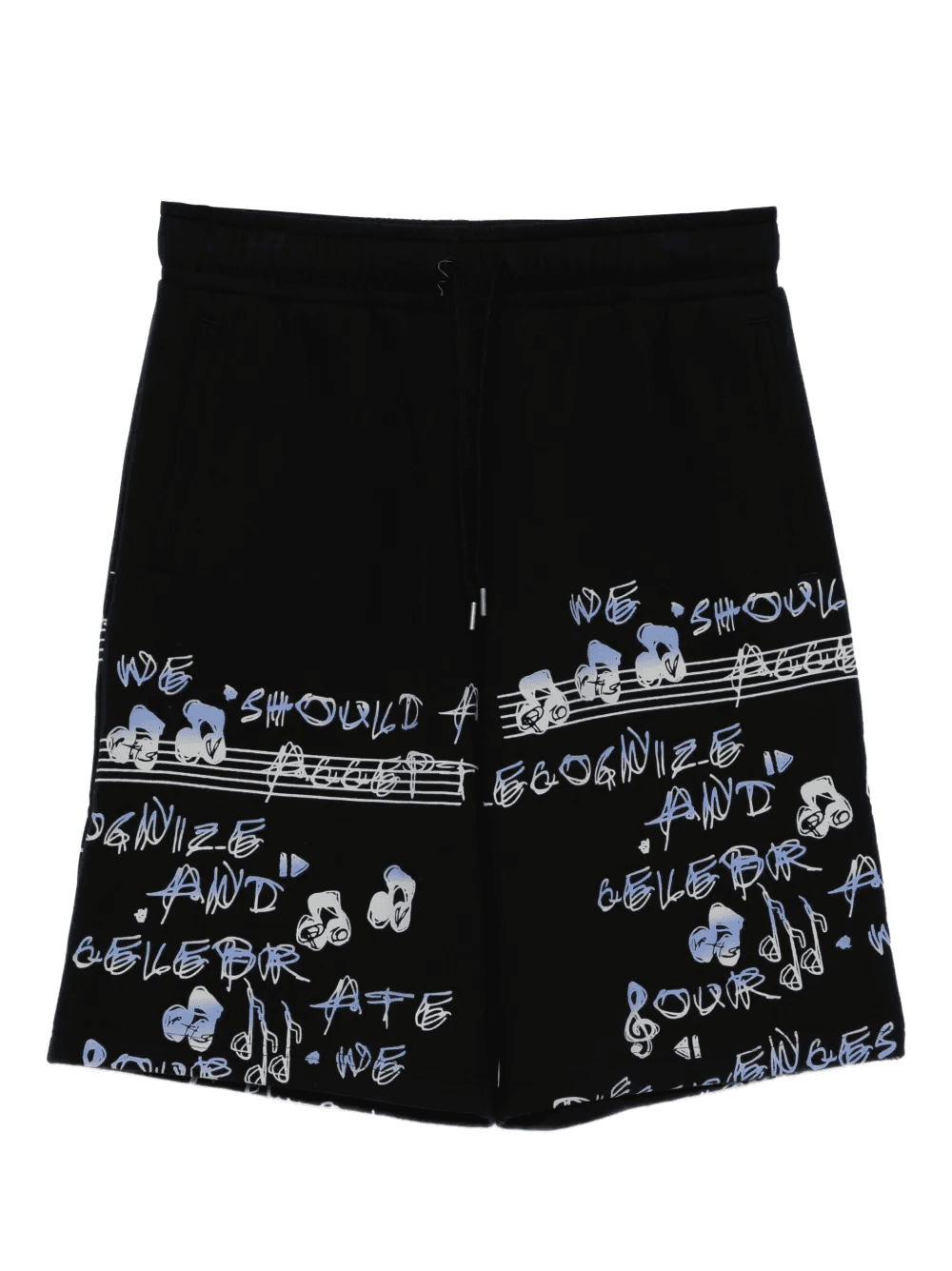 printed track shorts - Image 1
