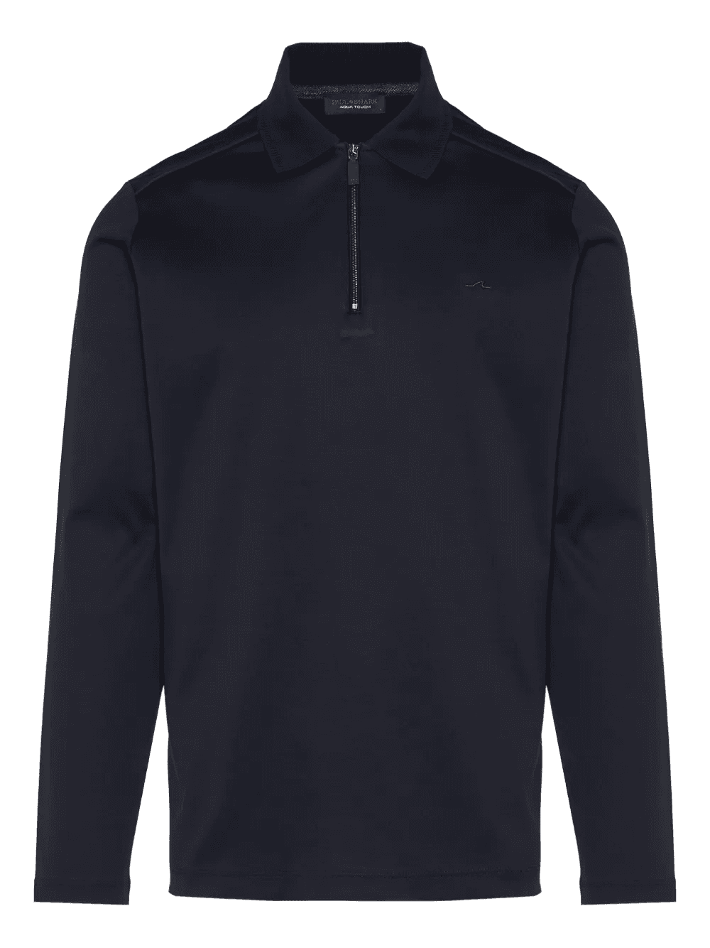 long-sleeve zip polo shirt - Image 1