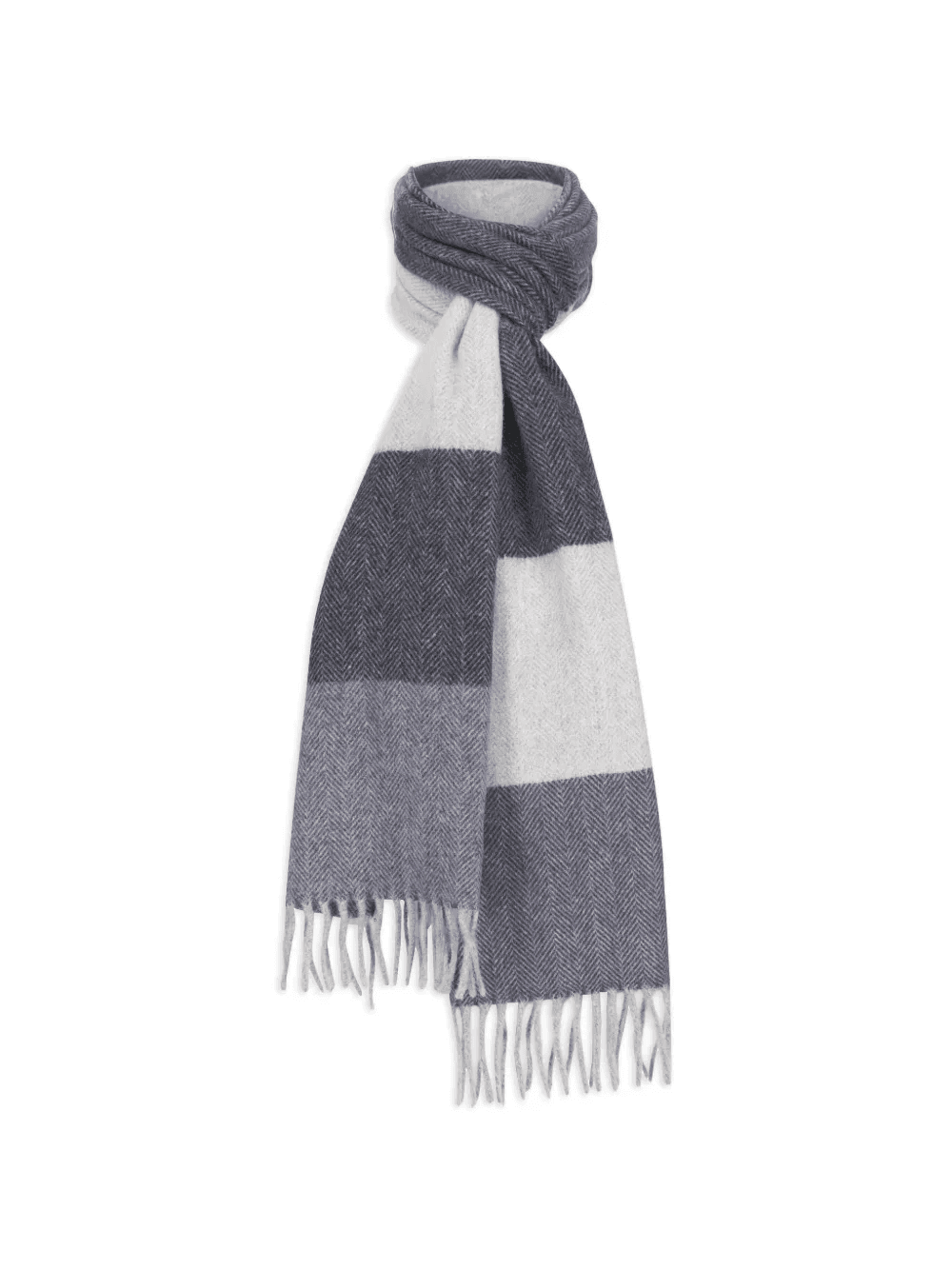 striped fringed scarf - Image 1
