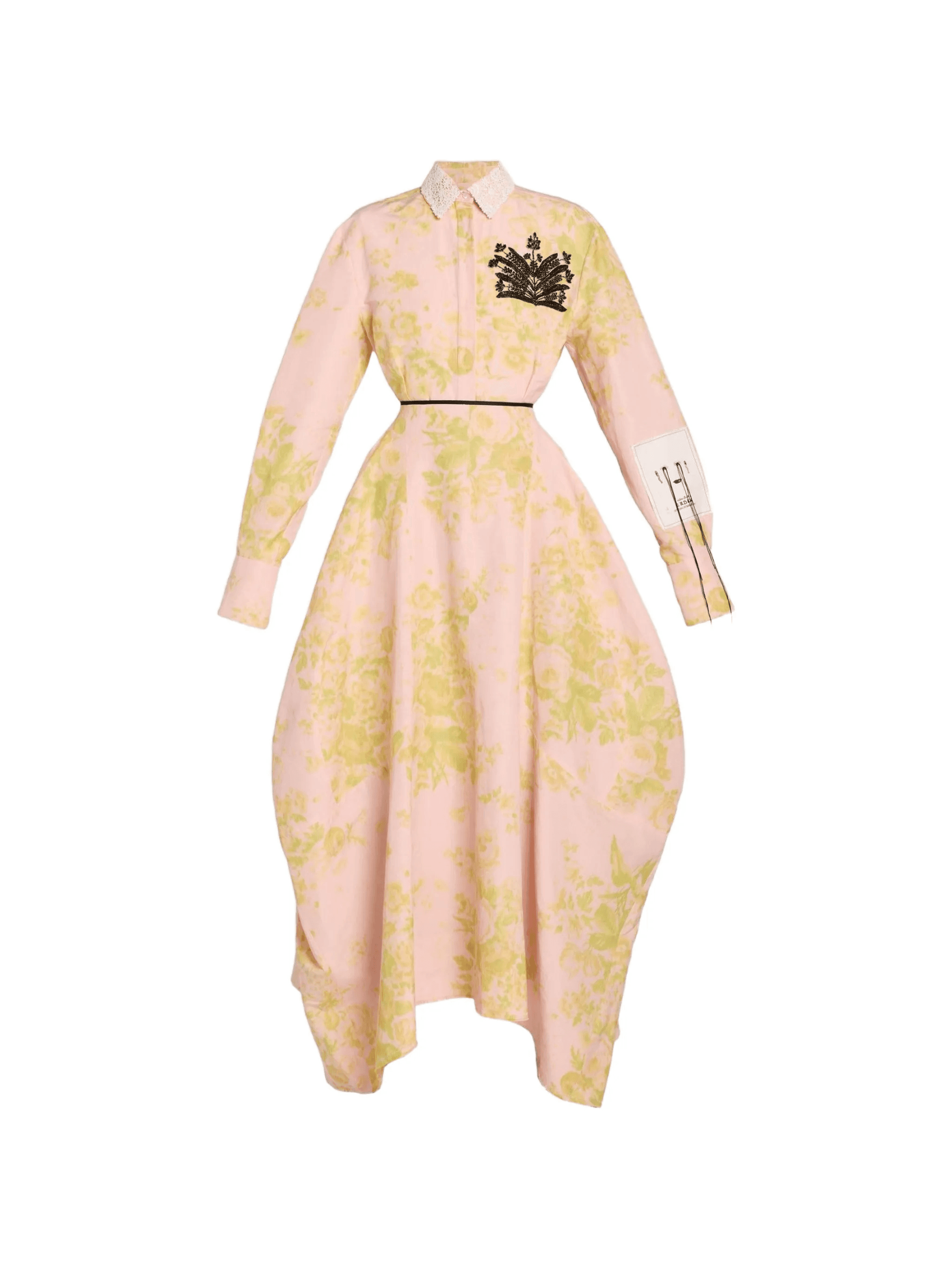 floral appliqué dress - Image 1