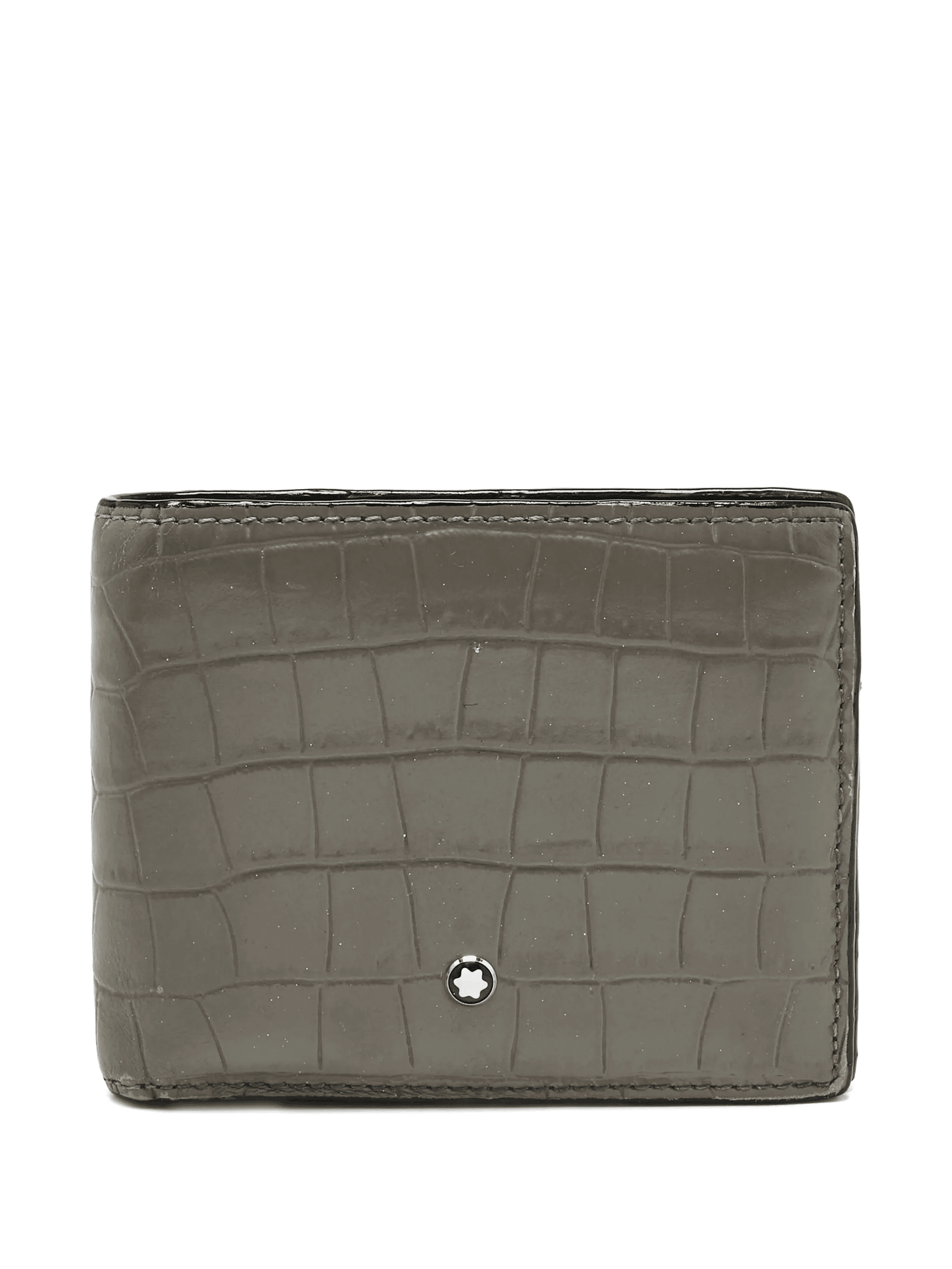 croco-embossed bifold wallet - Image 1