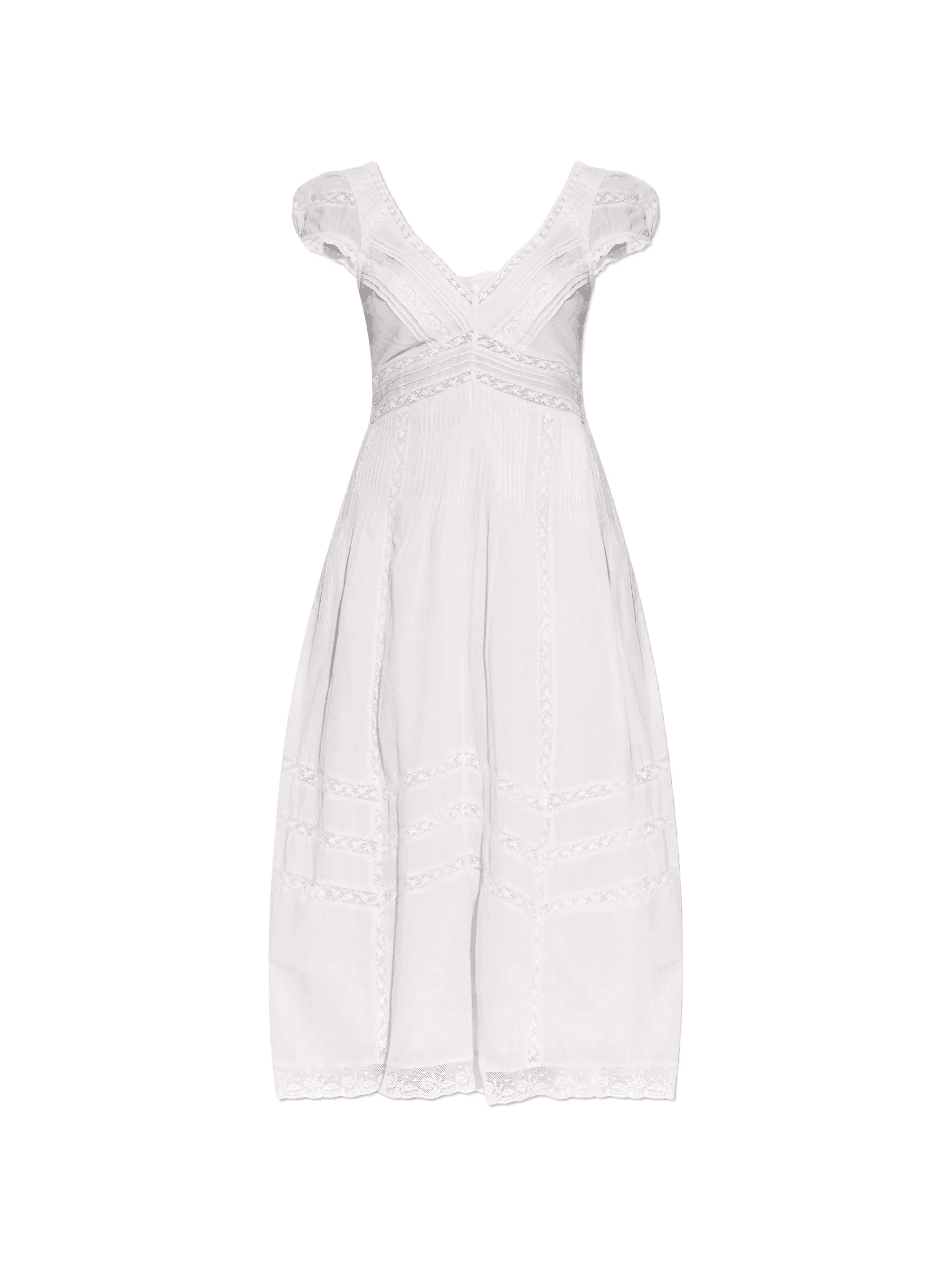 Suvi lace V-neck midi dress - Image 1