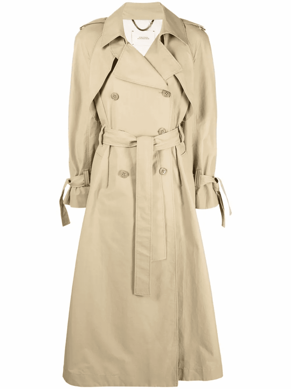 double-breasted trench coat - Image 1