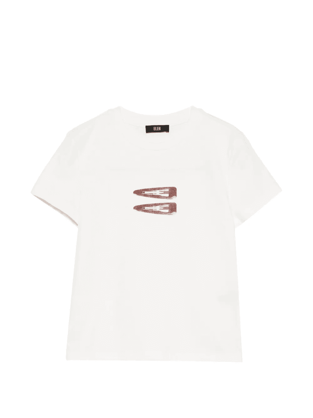 hair-clip-print T-shirt - Image 1