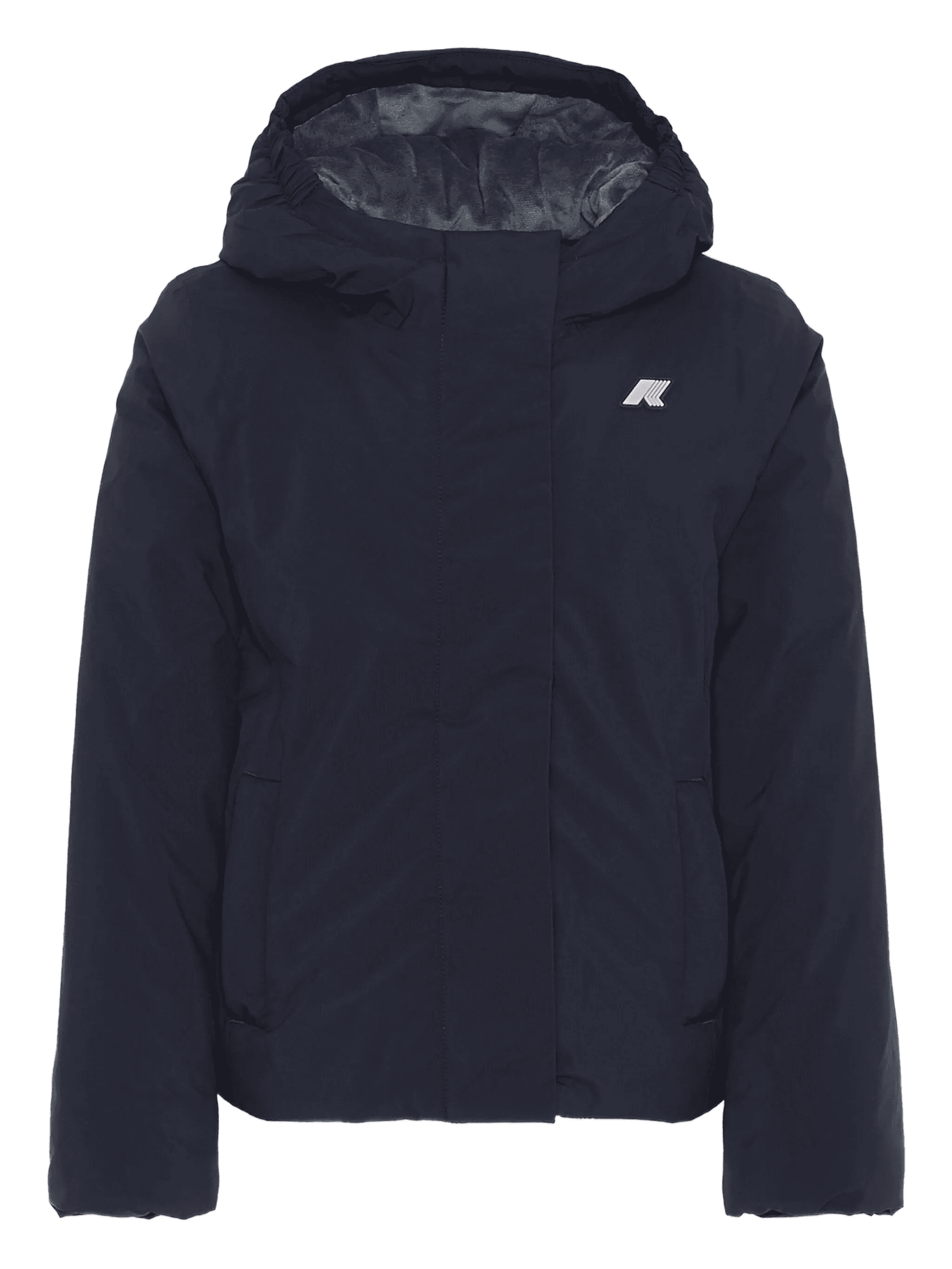 logo-patch hooded jacket - Image 1