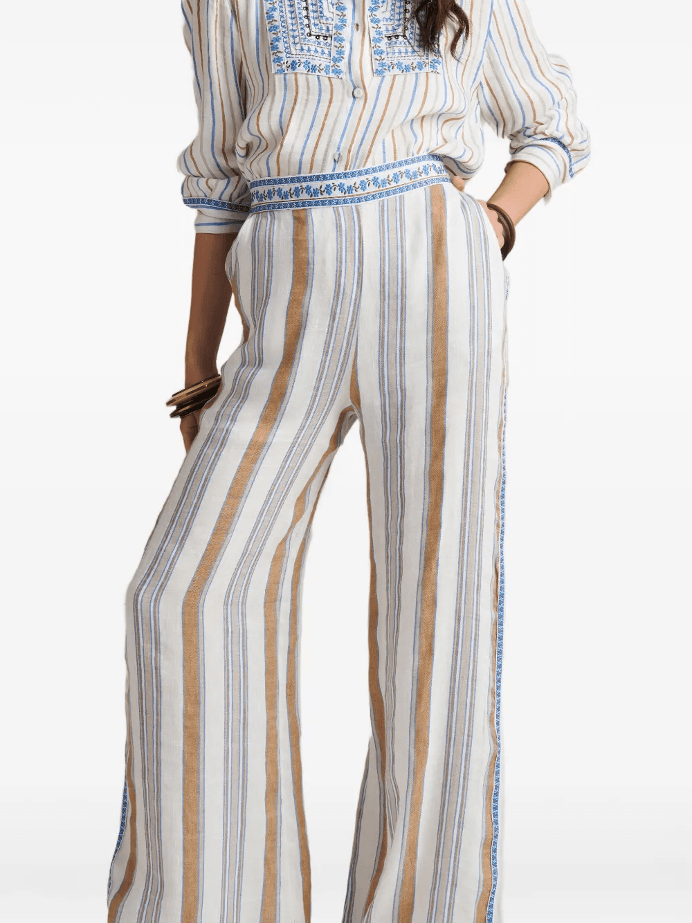 striped-pattern shirt - Image 1