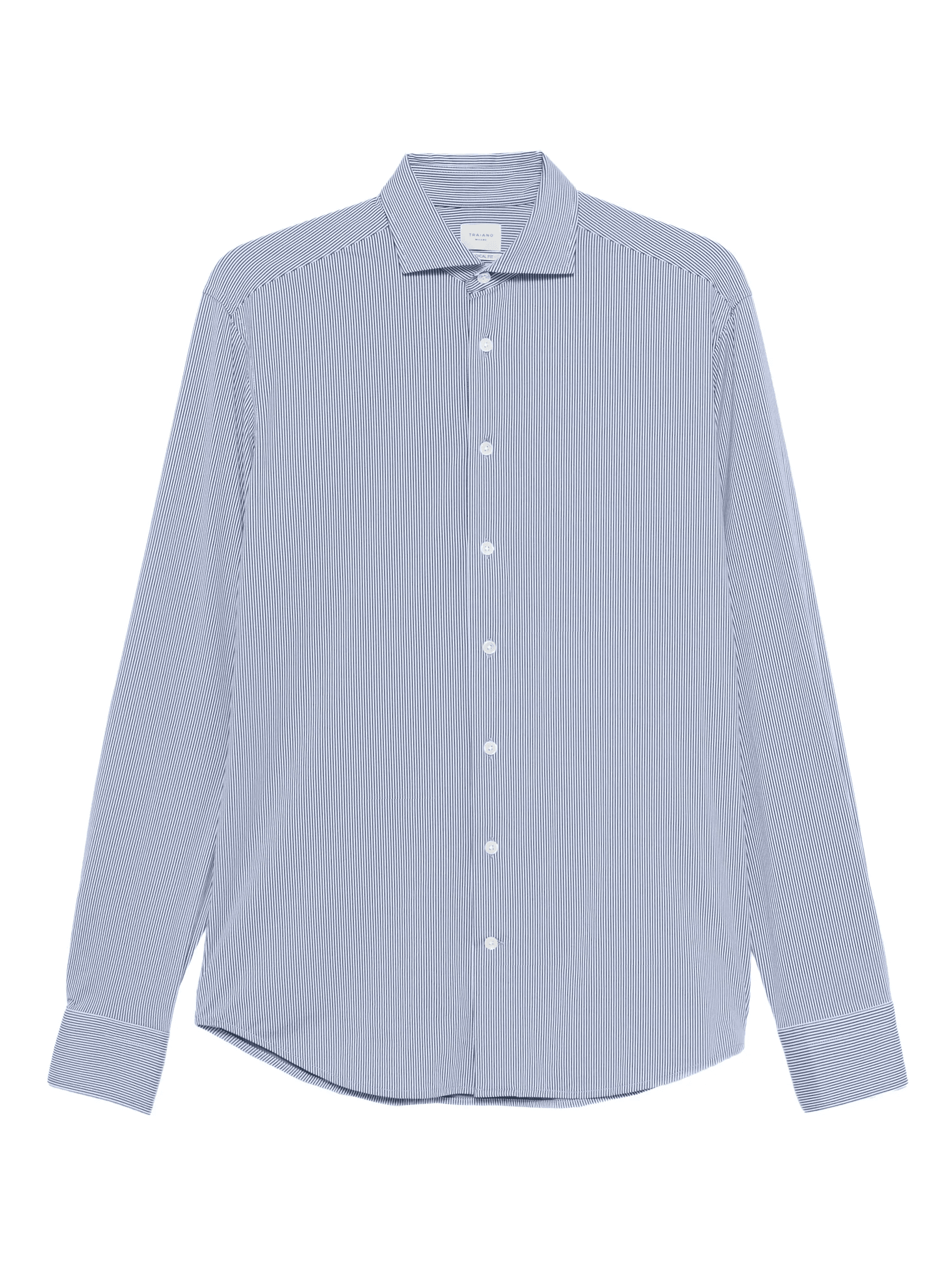 striped long-sleeved shirt - Image 1