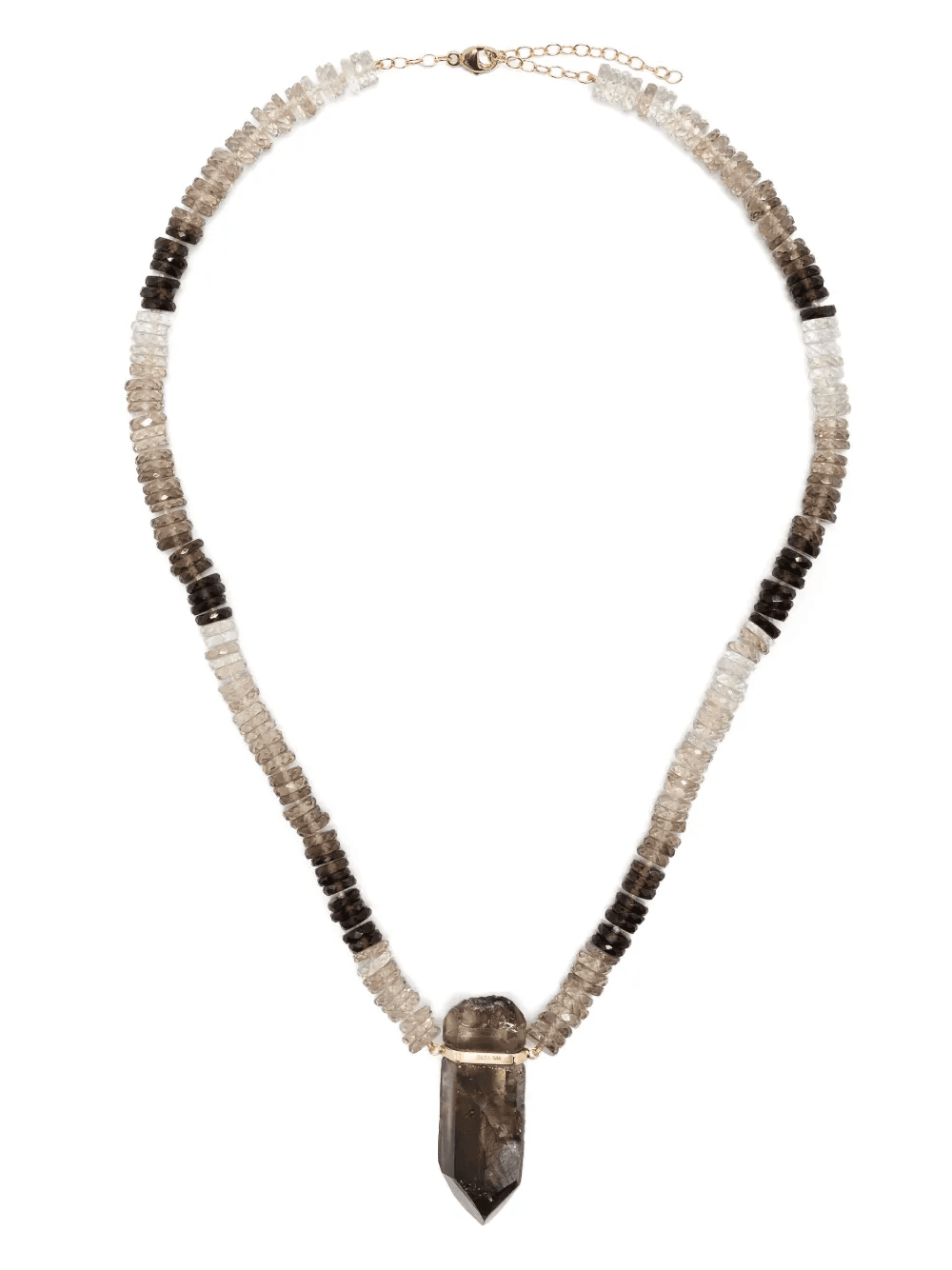 14kt yellow gold Aurora smoky quartz necklace - Image 1