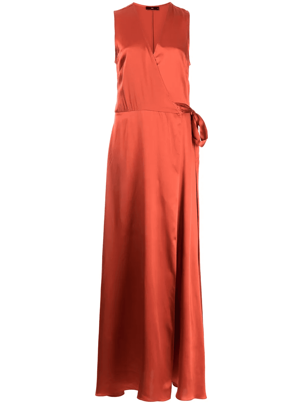 silk maxi wrap dress - Image 1