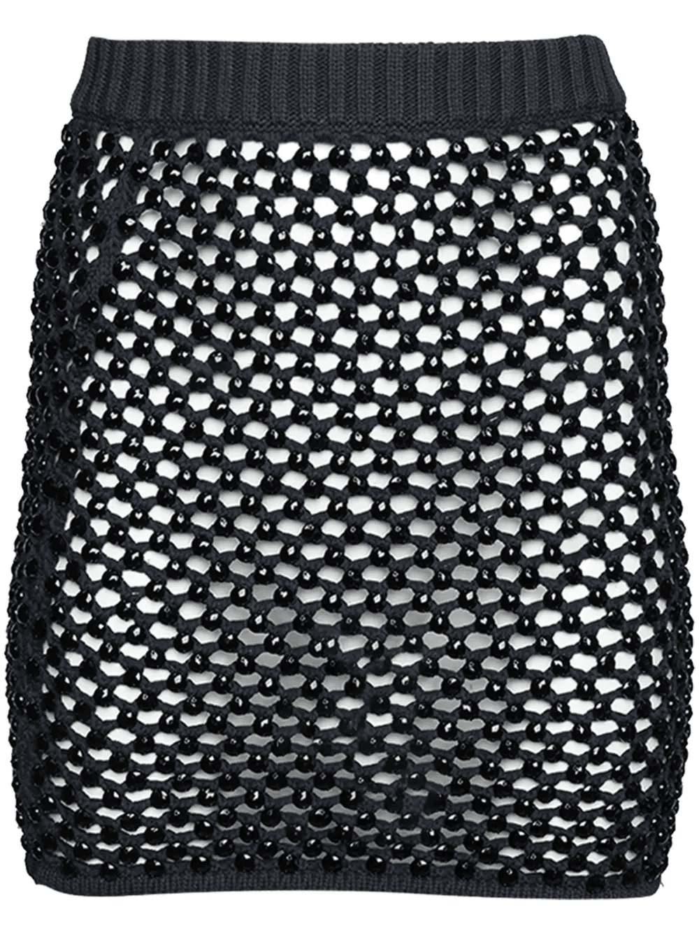 crystal-embellished mesh skirt - Image 1