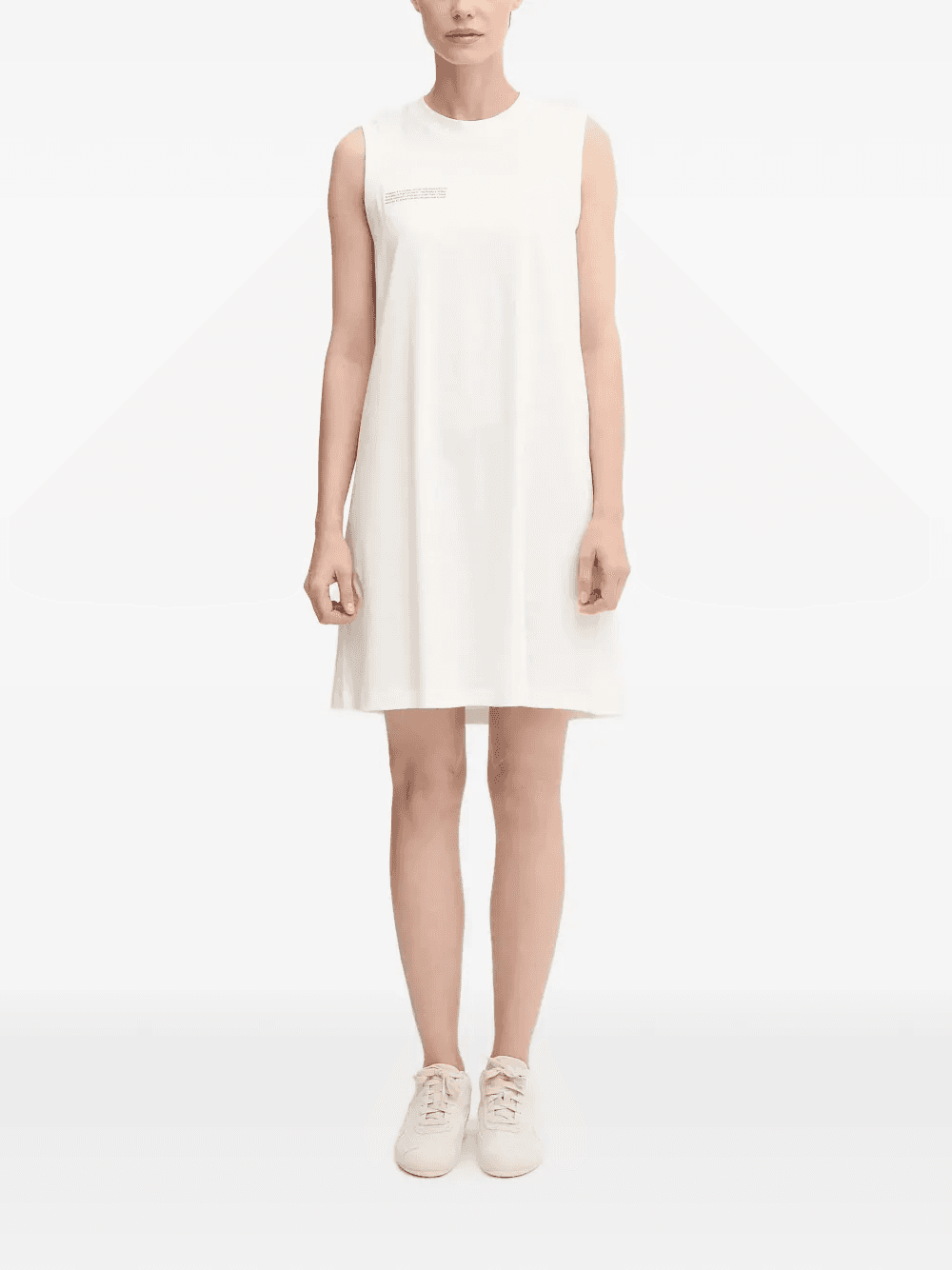 lettering-print mini dress - Image 1