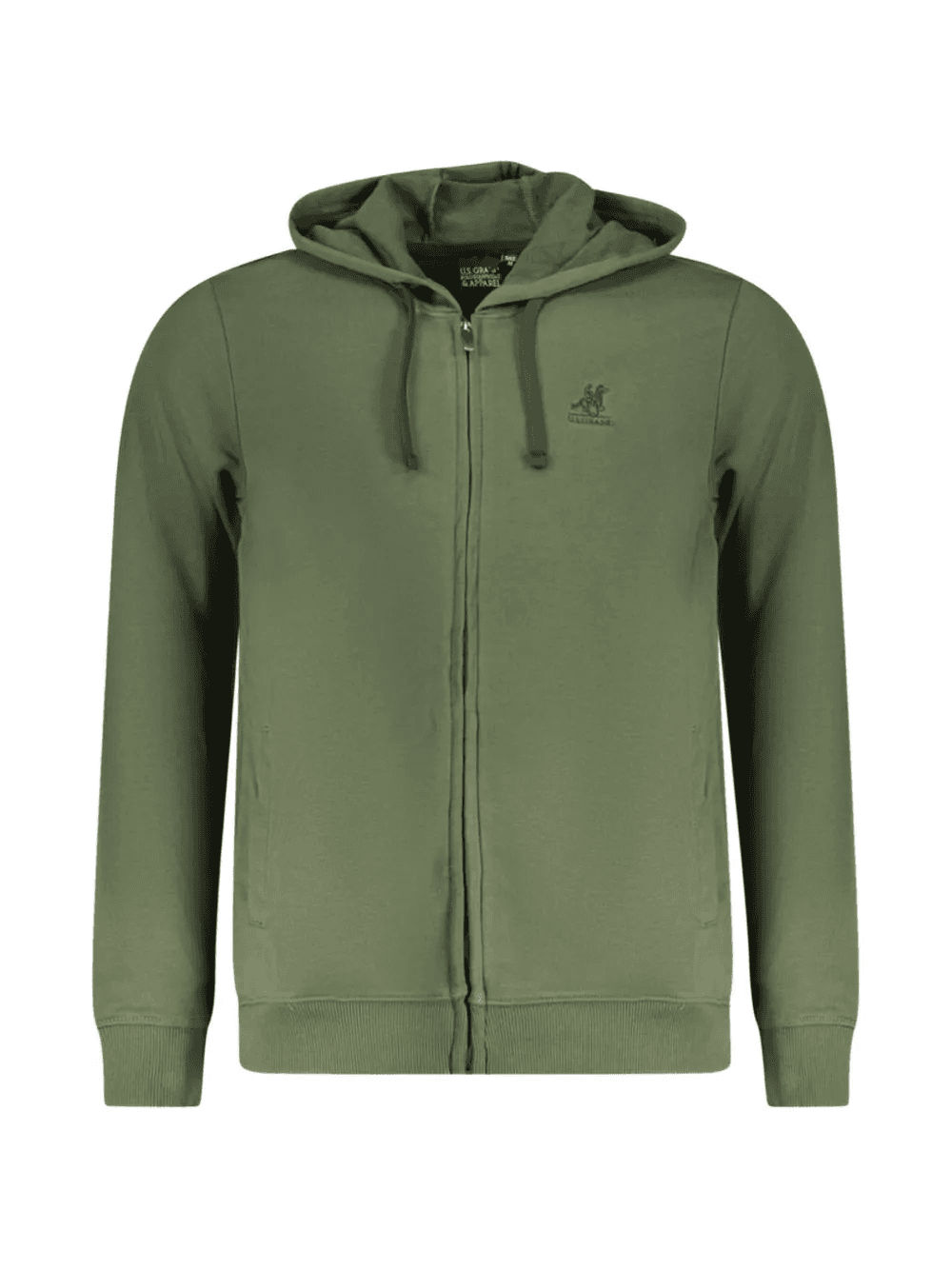 logo-embroidered zip-up hoodie - Image 1