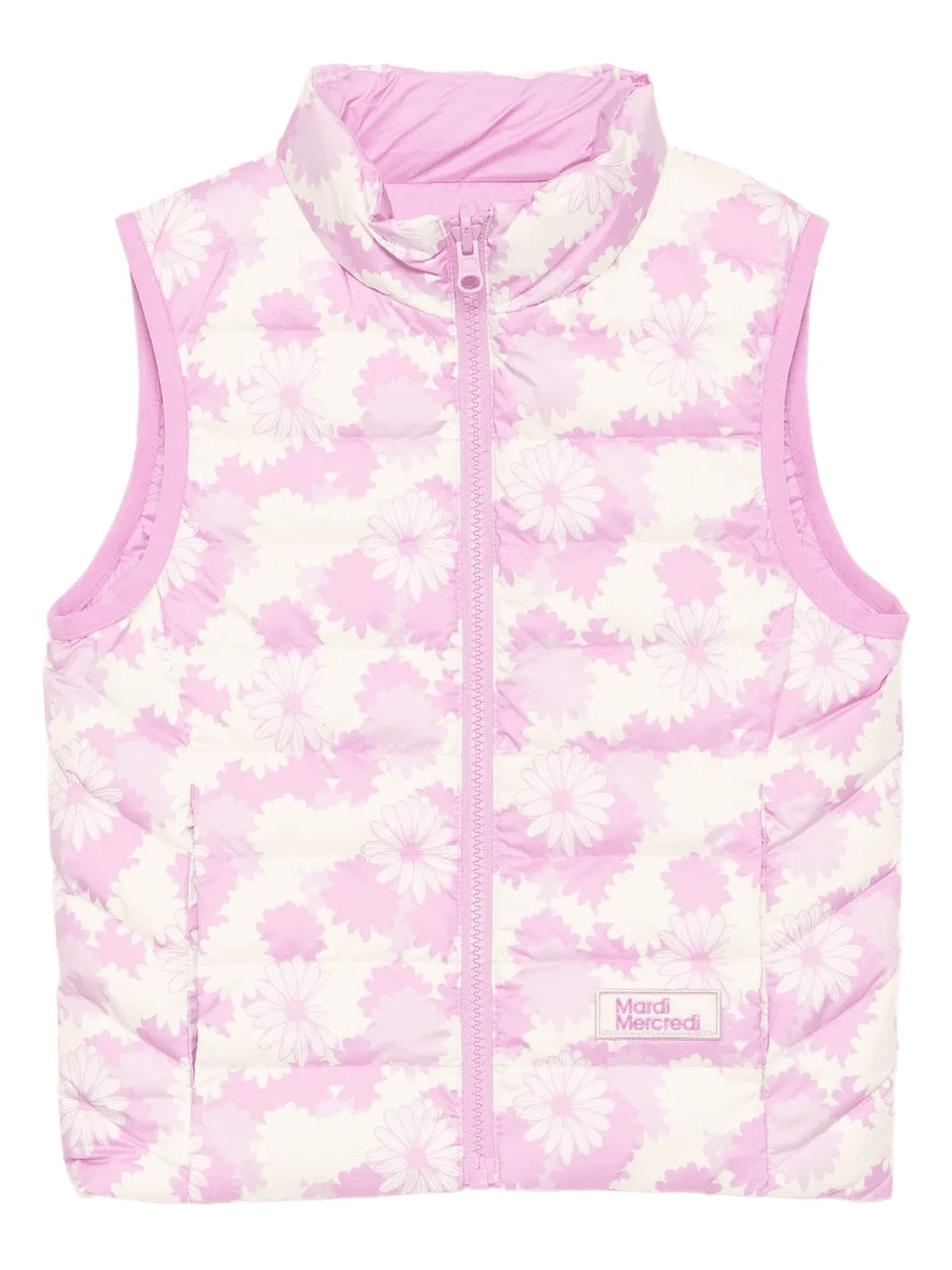 floral-print gilet - Image 1