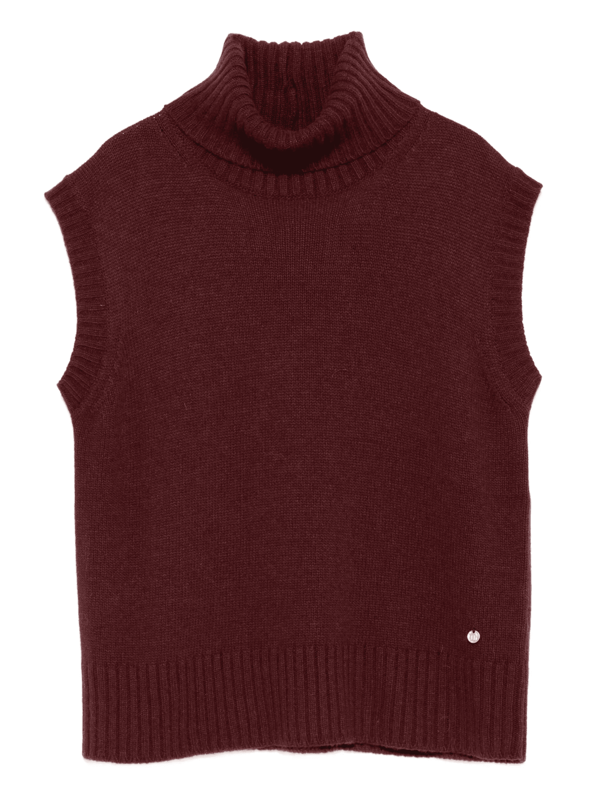 turtleneck sleeveless sweater - Image 1
