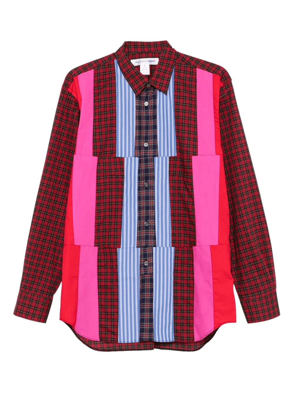 patchwork plaid shirt - Image 1