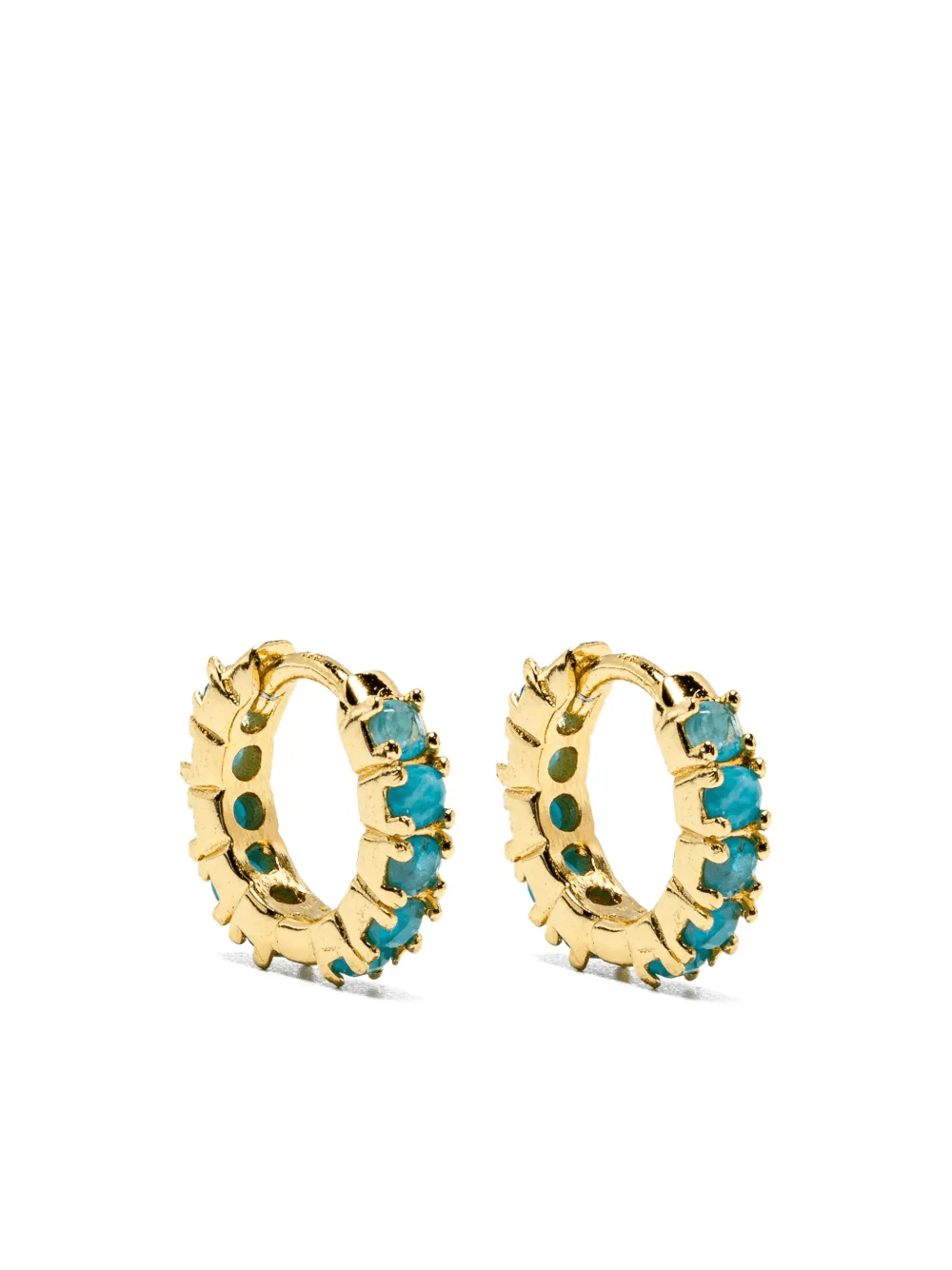apatite huggie-hoop earrings - Image 1