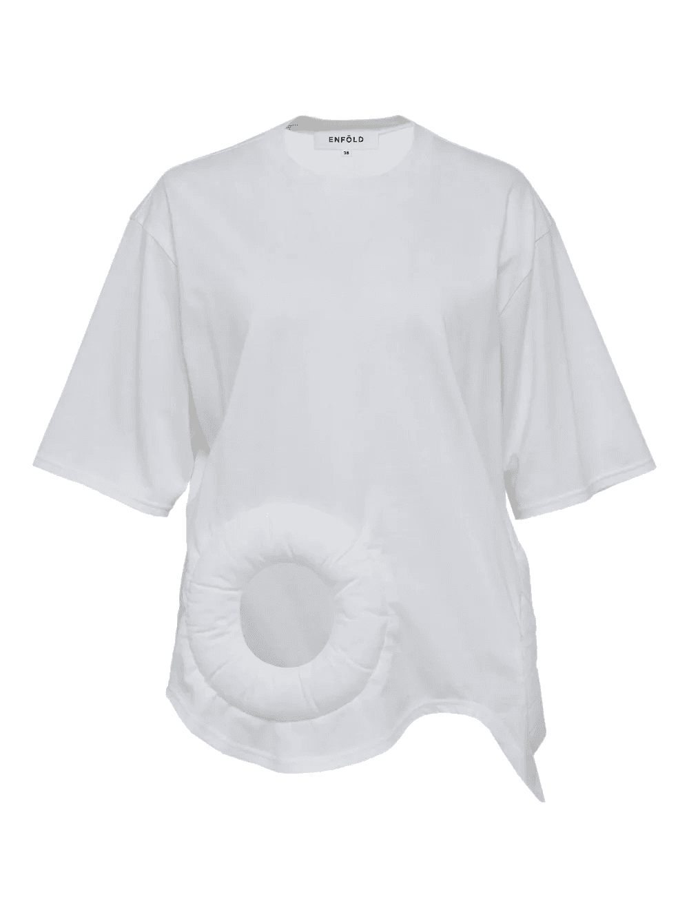padded-detail T-shirt - Image 1