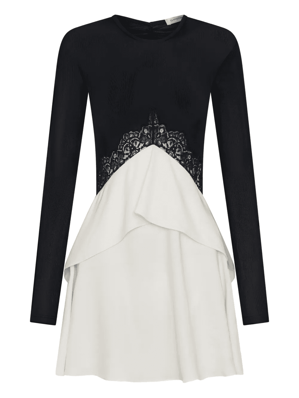 Endrey lace-insert mini dress - Image 1