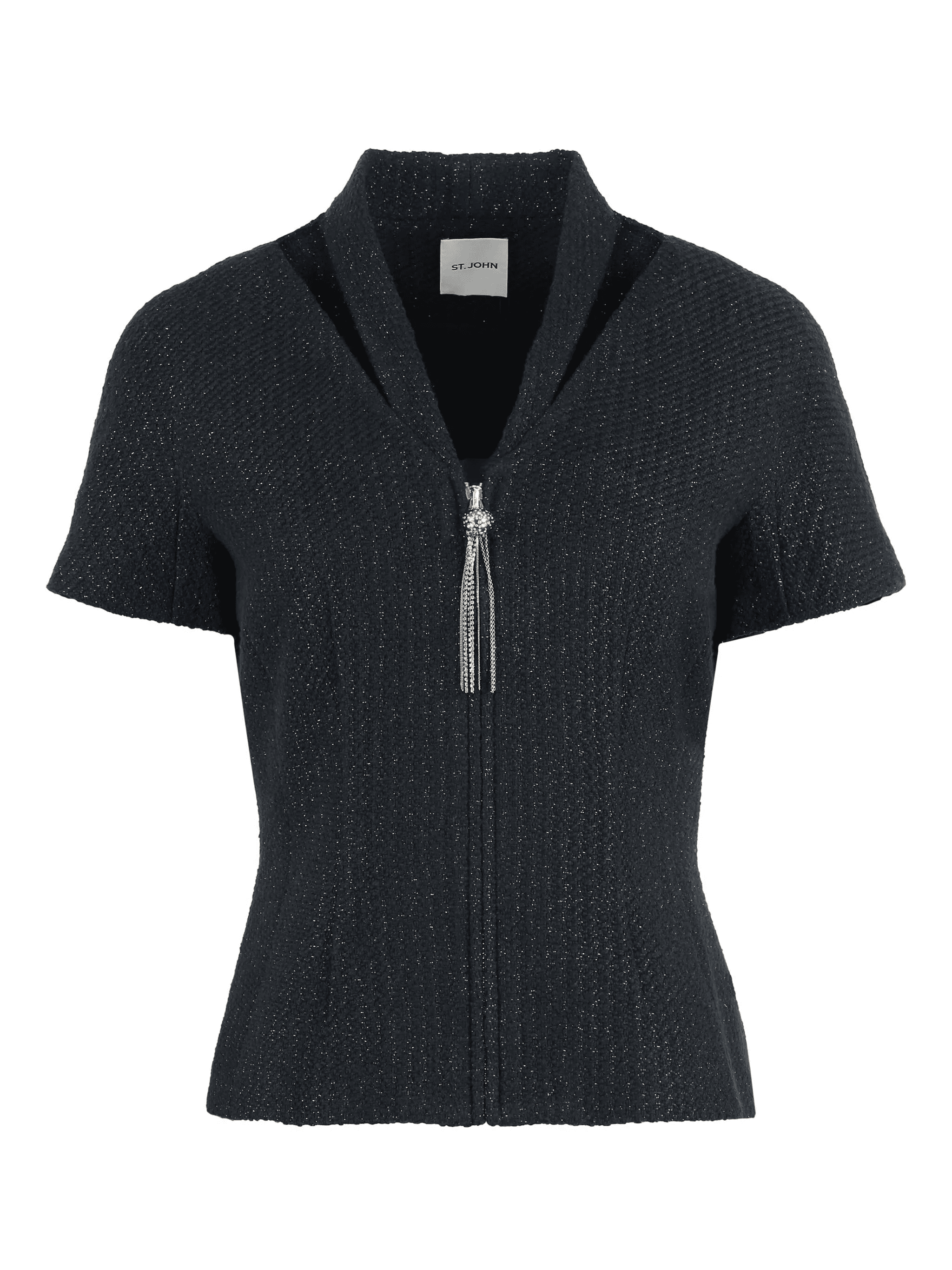 ribbed short-sleeve top - Image 1