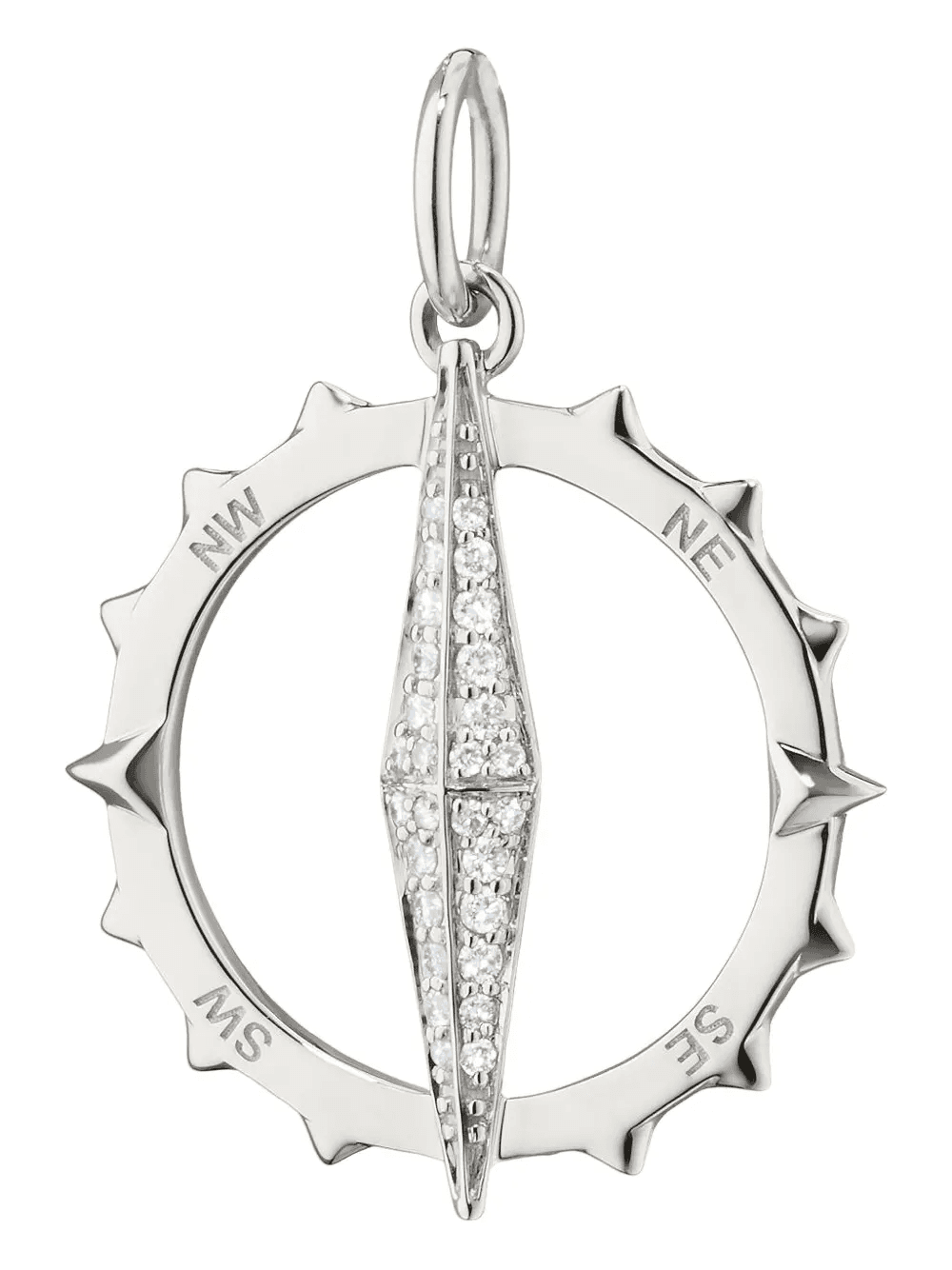 Points North Large Compass embellished charm - Image 1