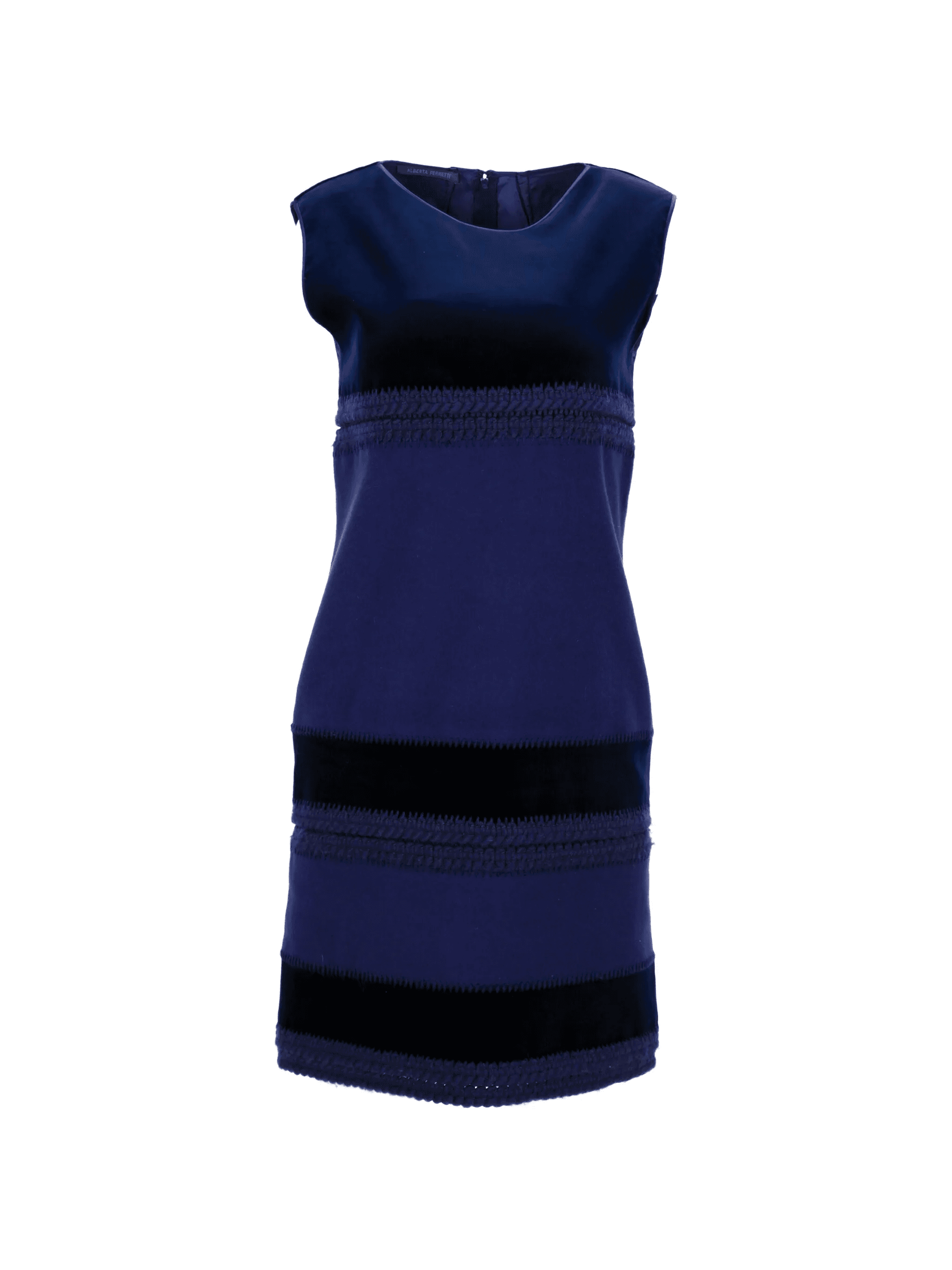 sleeveless colourblock midi dress - Image 1