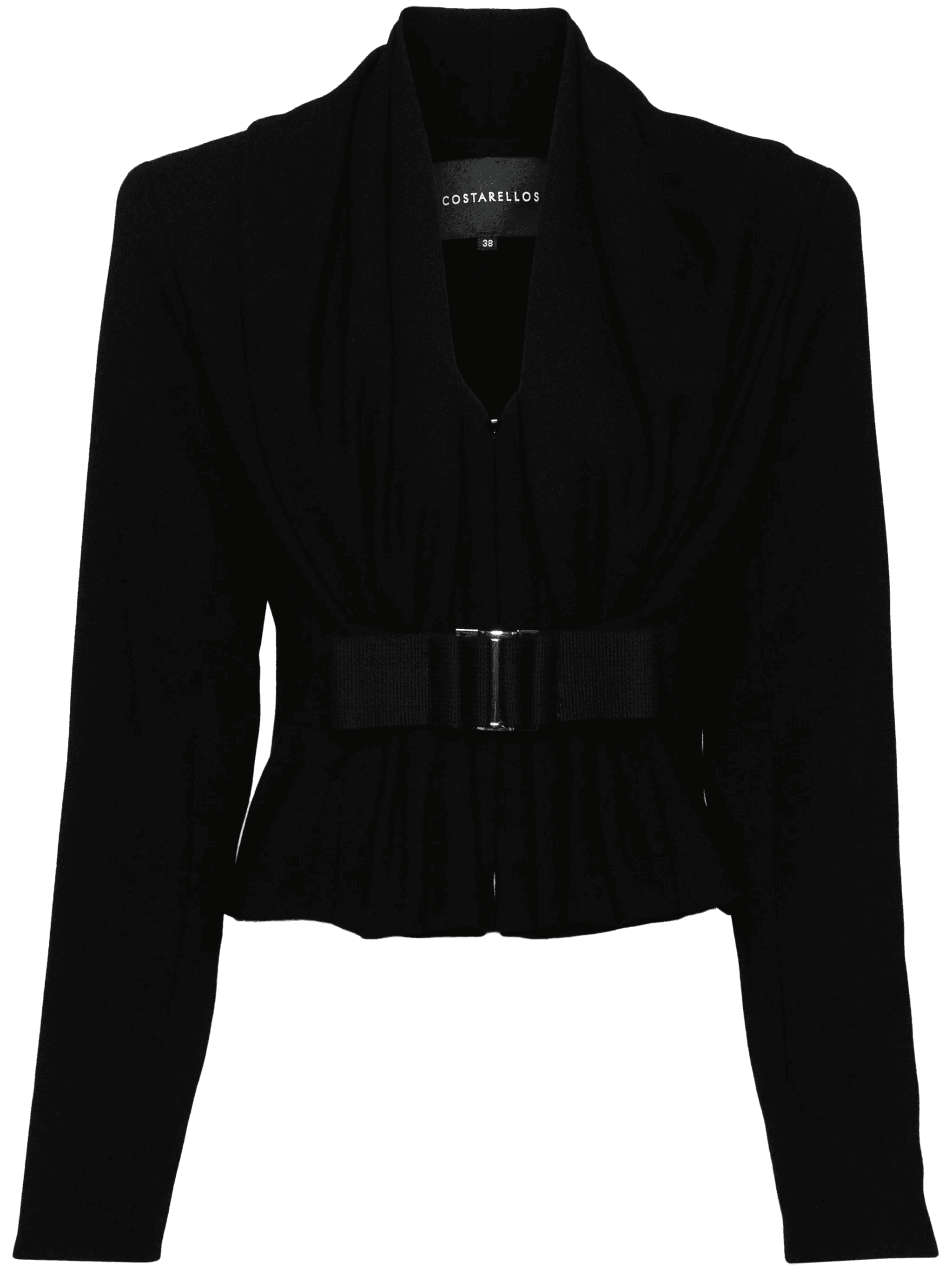 crepe wool cropped jacket - Image 1