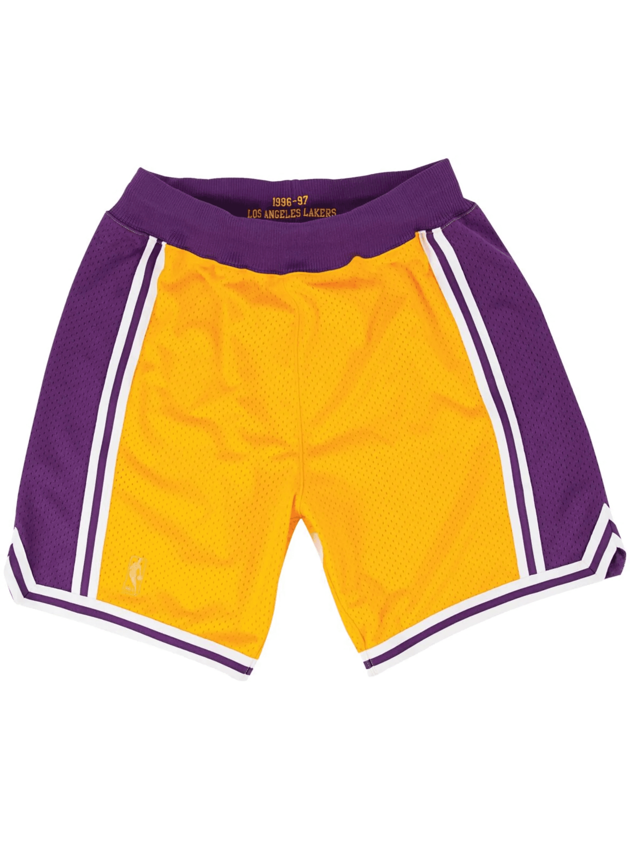 "NBA Los Angeles Lakers Home 1996-97" basketball shorts - Image 1