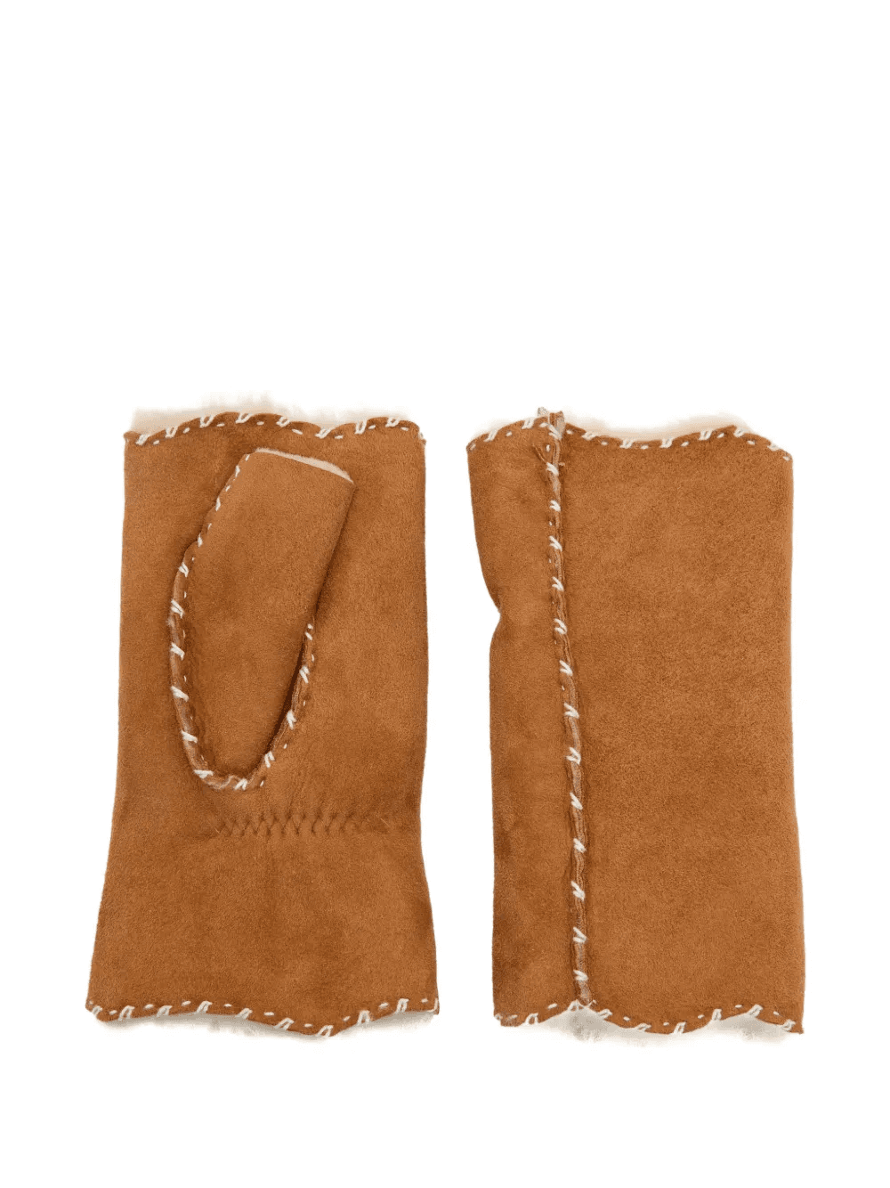 Alix open-finger shearling gloves - Image 1