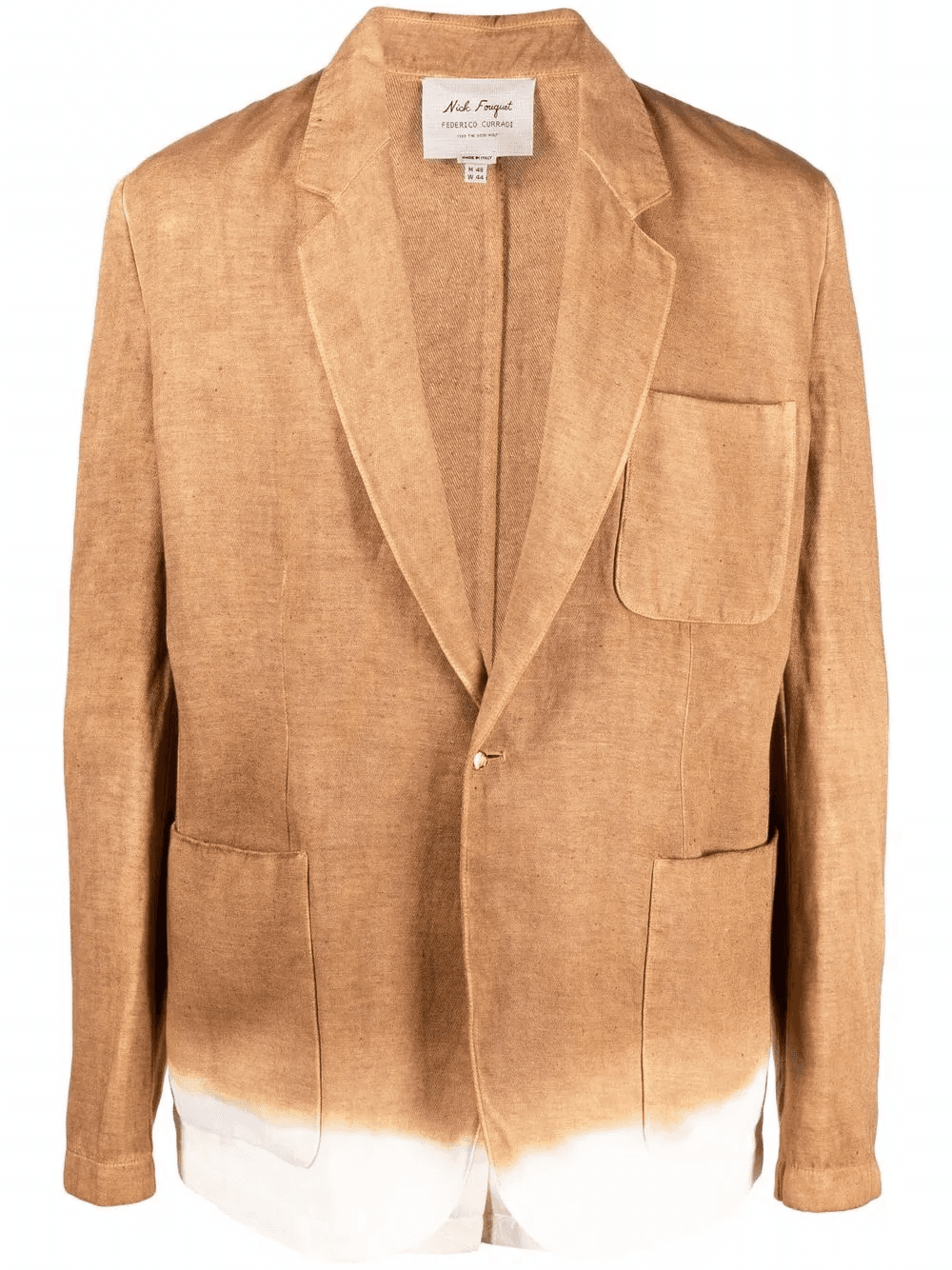 notched-lapels single-breasted blazer - Image 1