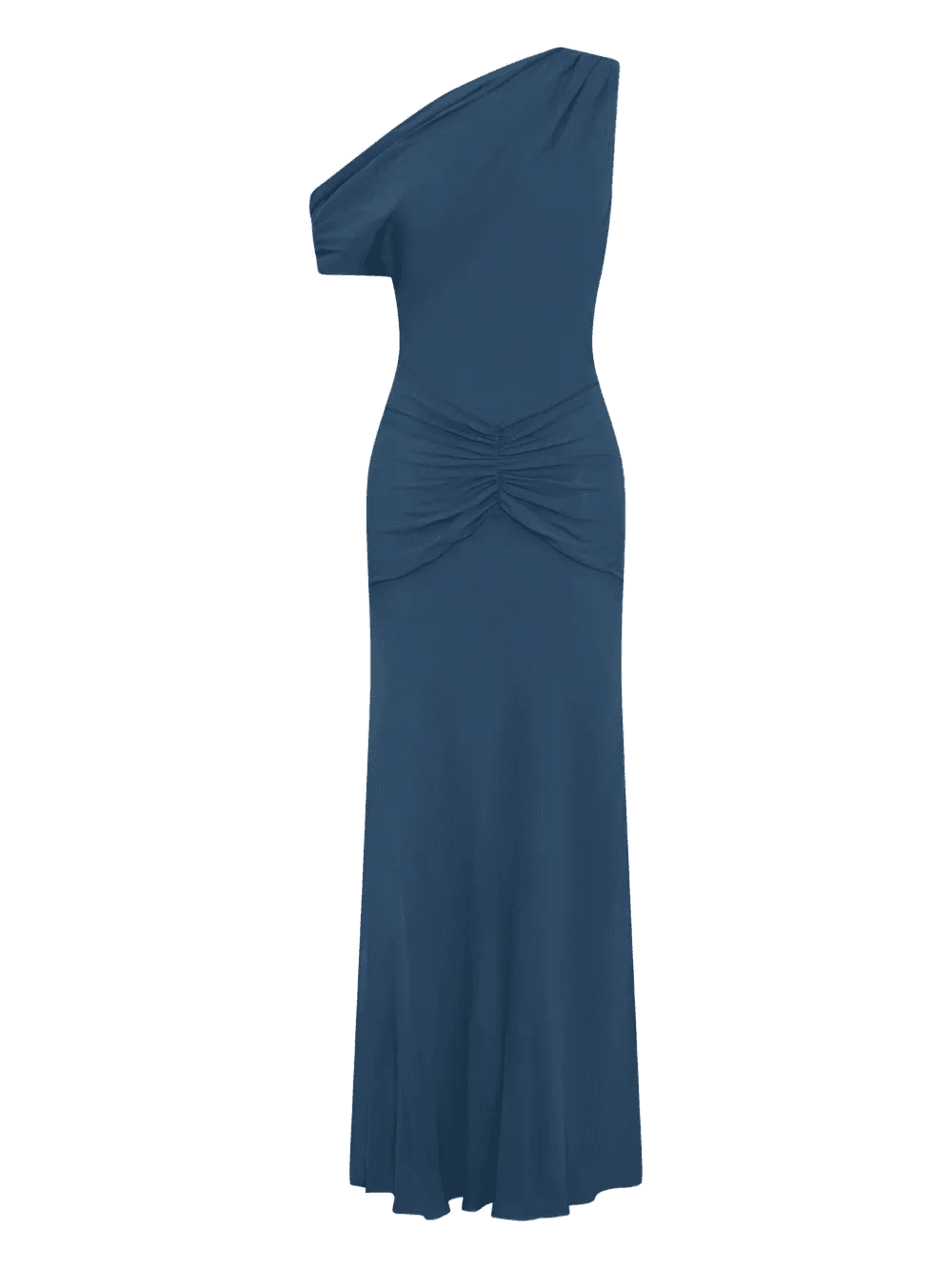 Elza one-shoulder draped midi dress - Image 1