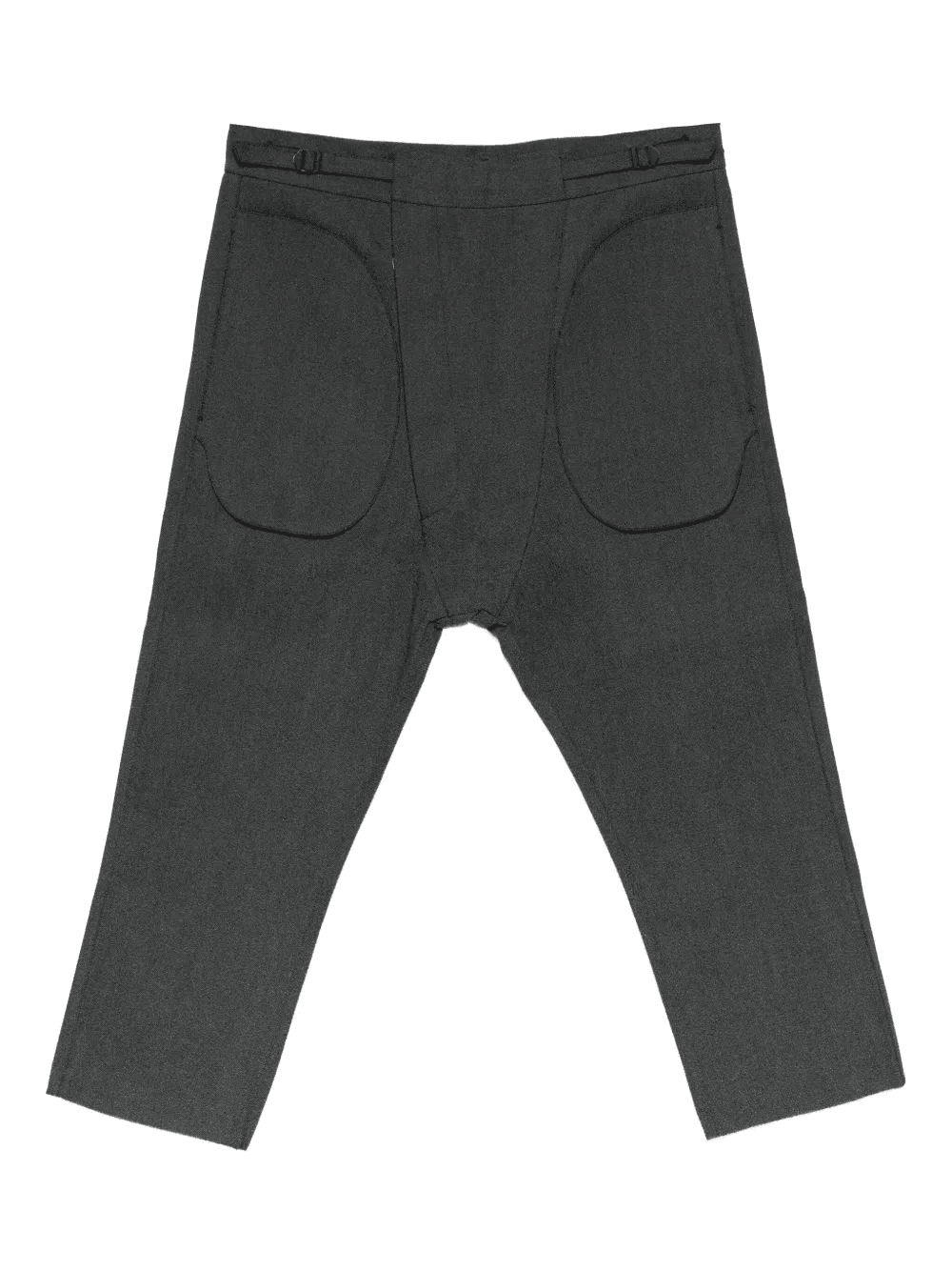 panelled cropped trousers - Image 1