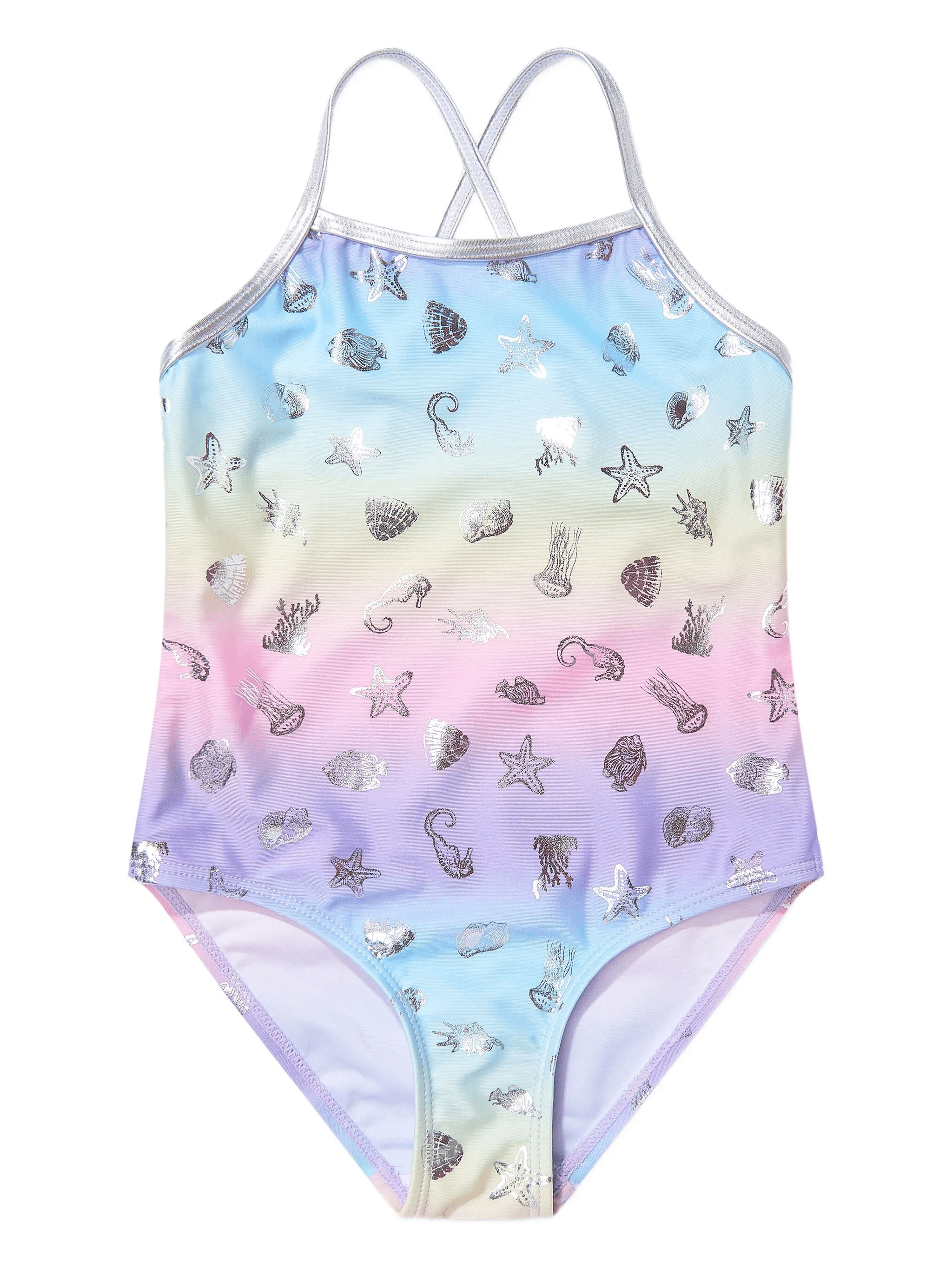 sea life-print swimsuit - Image 1
