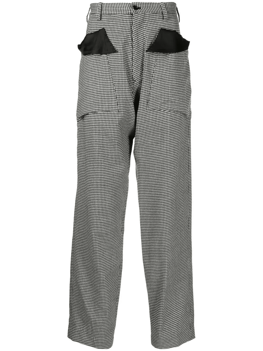 houndstooth wide tapered trousers - Image 1