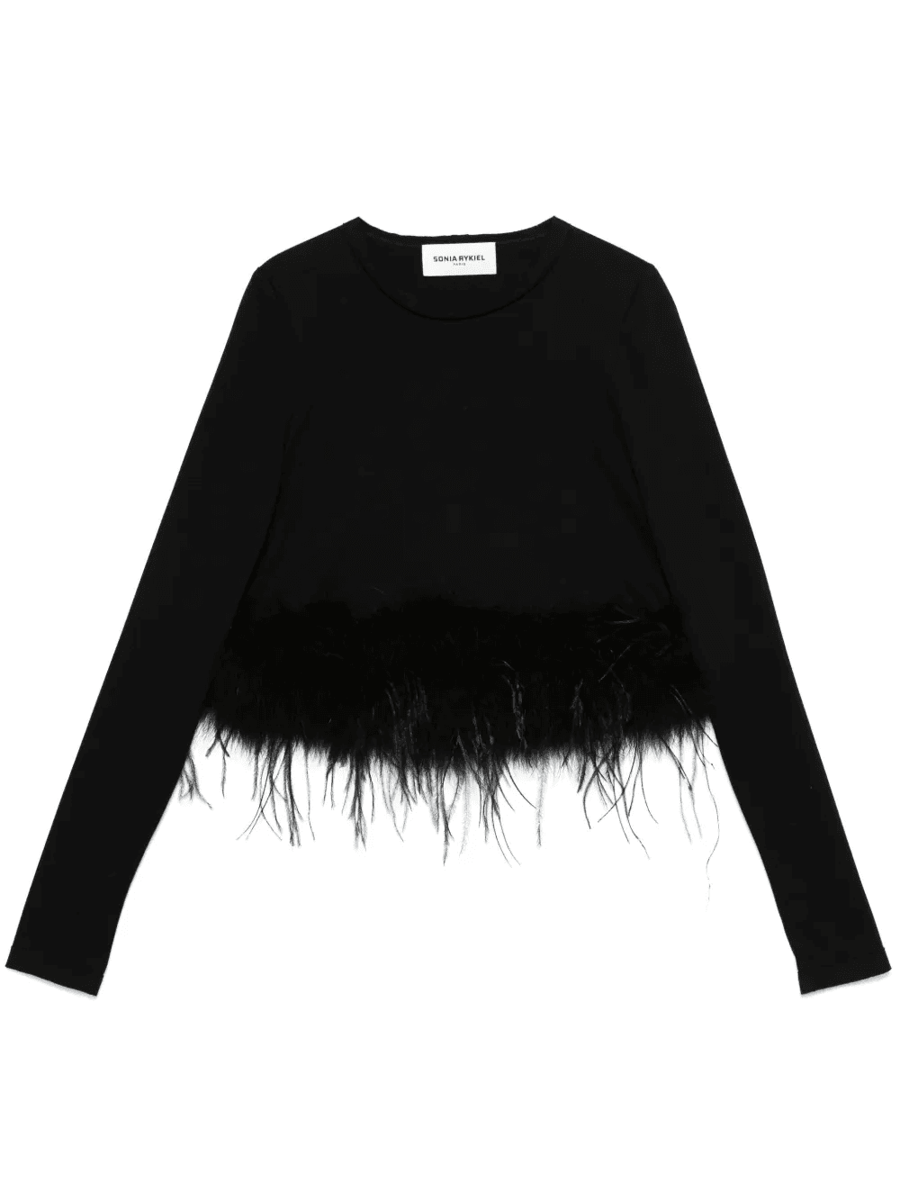 feather-trim top - Image 1