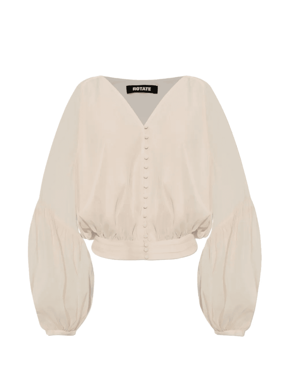 button bishop sleeve blouse - Image 1