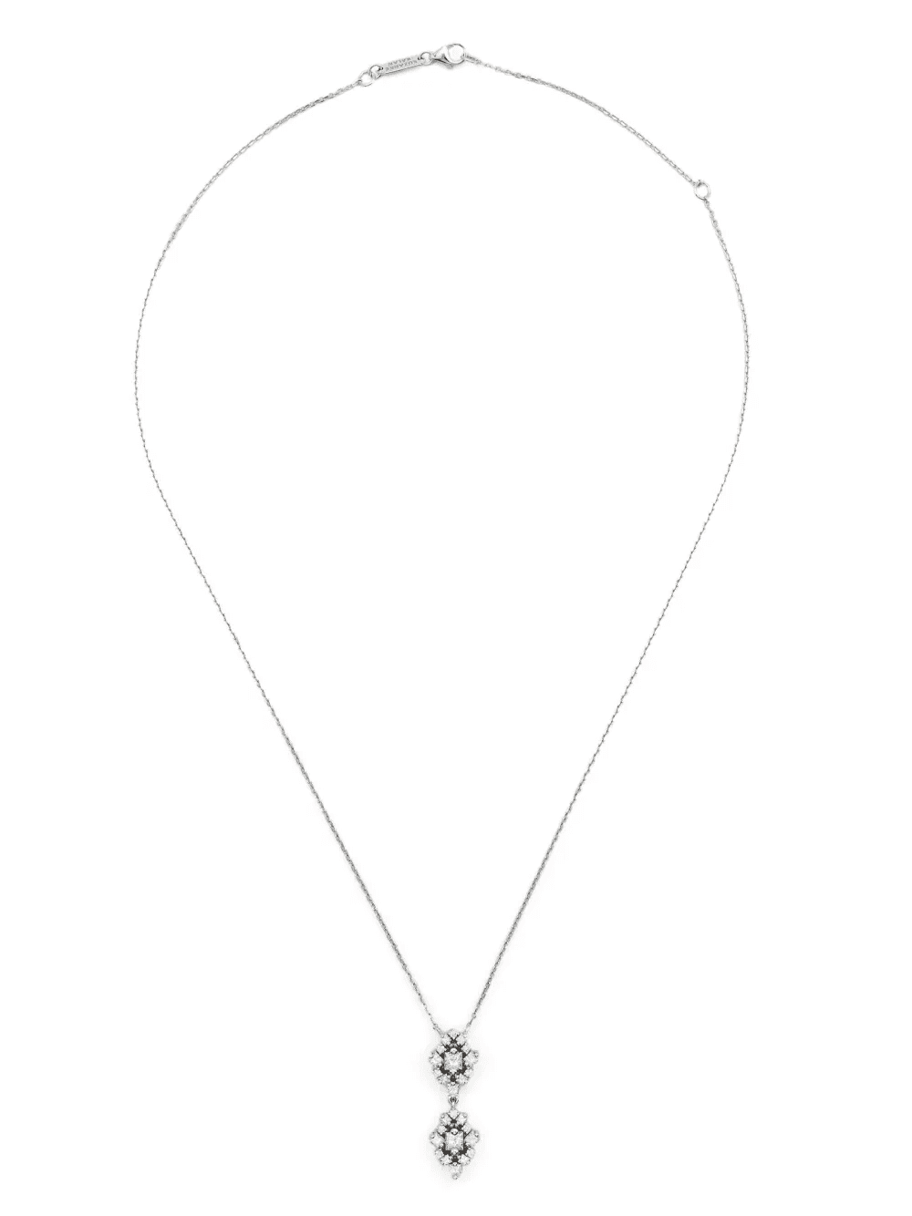 18kt white gold diamonds necklace - Image 1