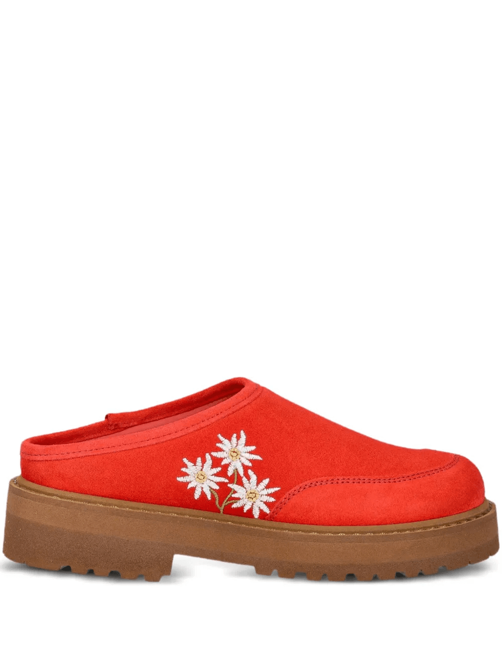 Maggiore Stella Alpina embroidered platform mules - Image 1