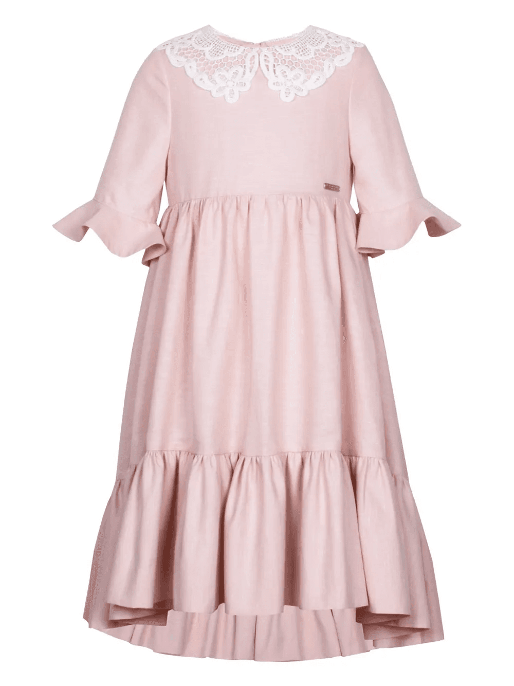 contrasting-collar dress - Image 1