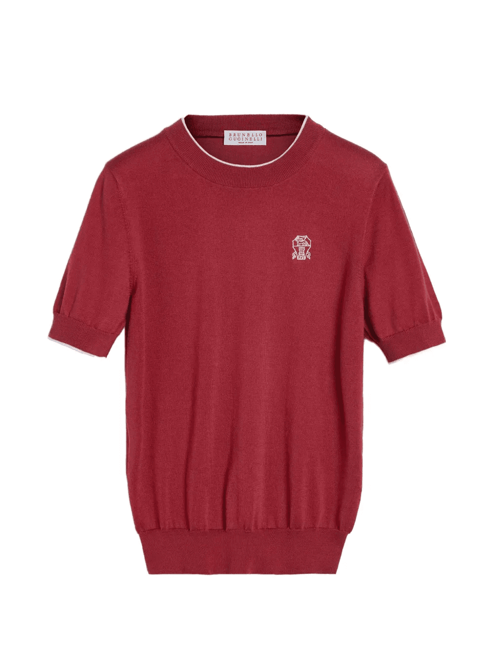 knit logo T-shirt - Image 1