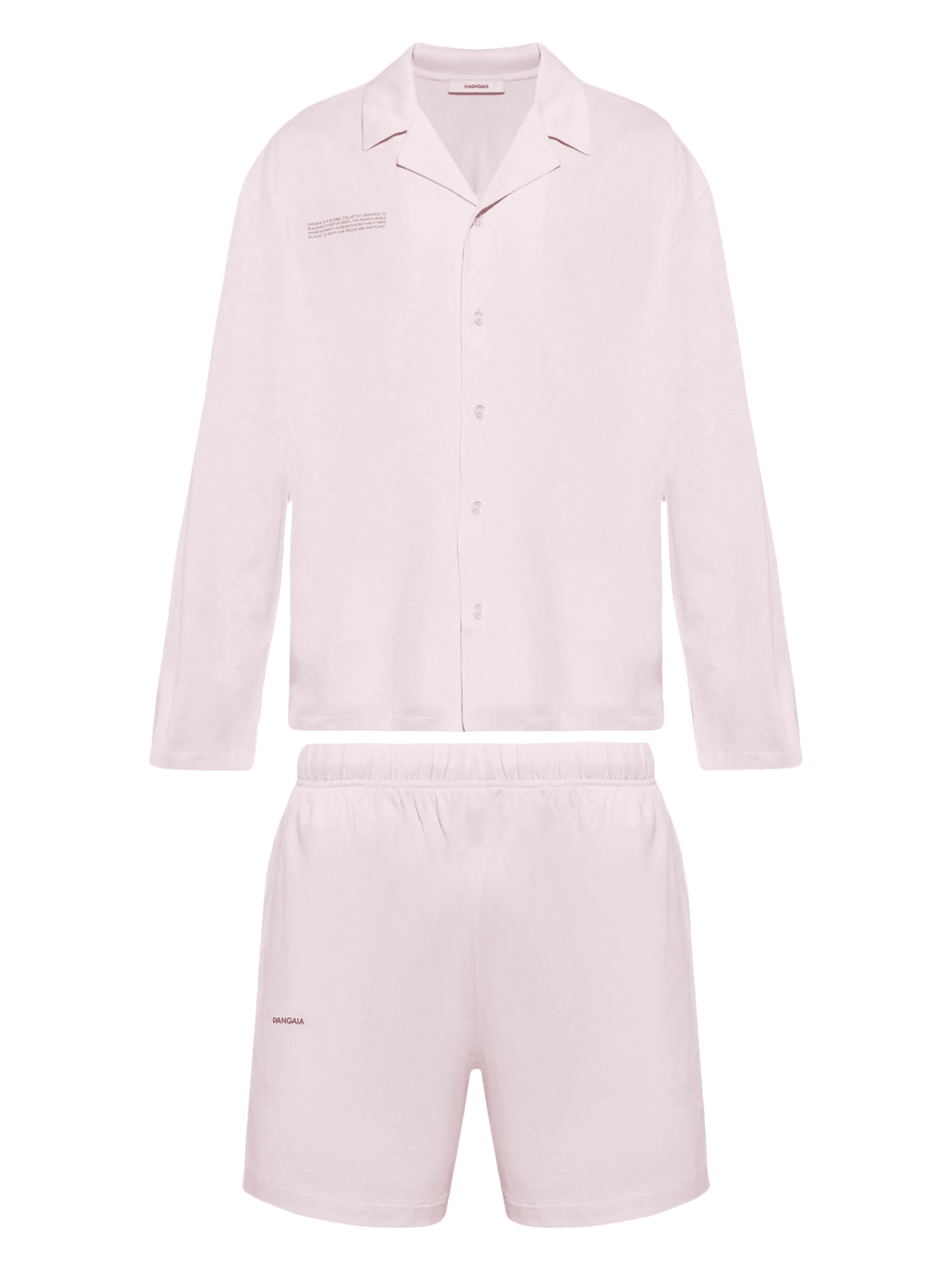 slogan-print cotton pyjama set - Image 1