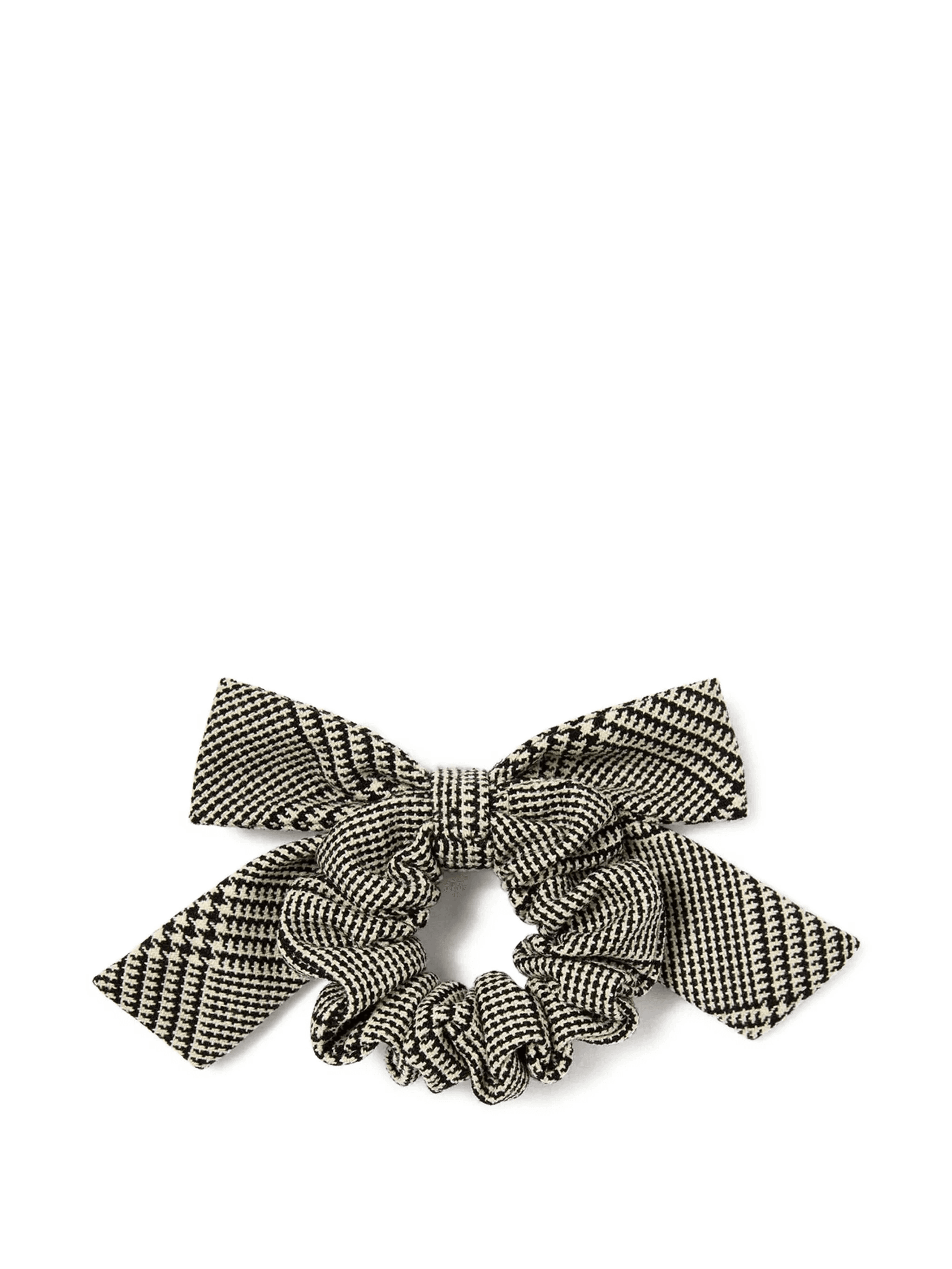bow houndstooth hair band - Image 1
