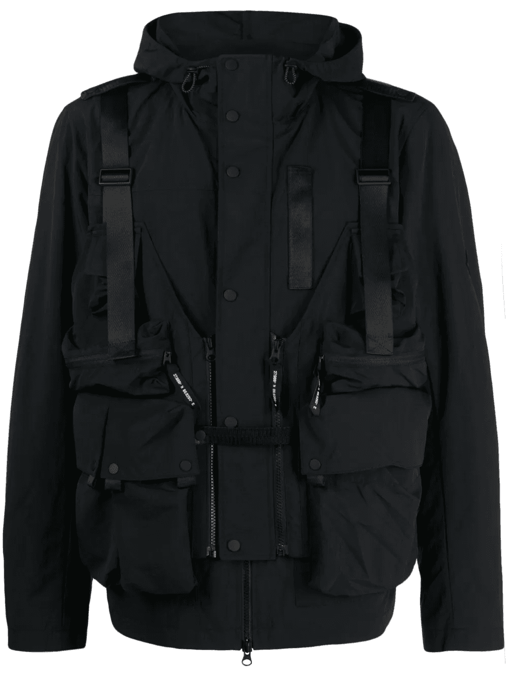 detachable-panel hooded jacket - Image 1