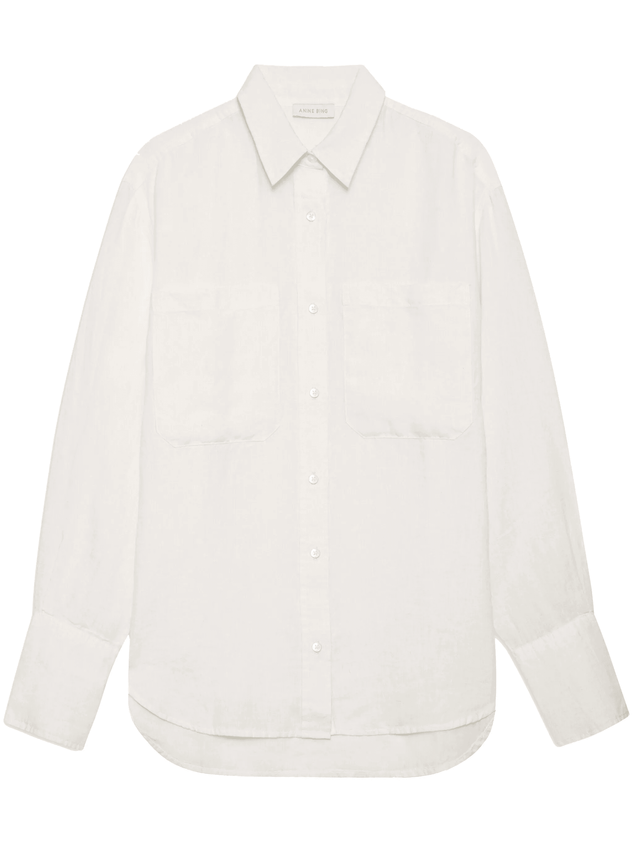 long-sleeve linen shirt - Image 1
