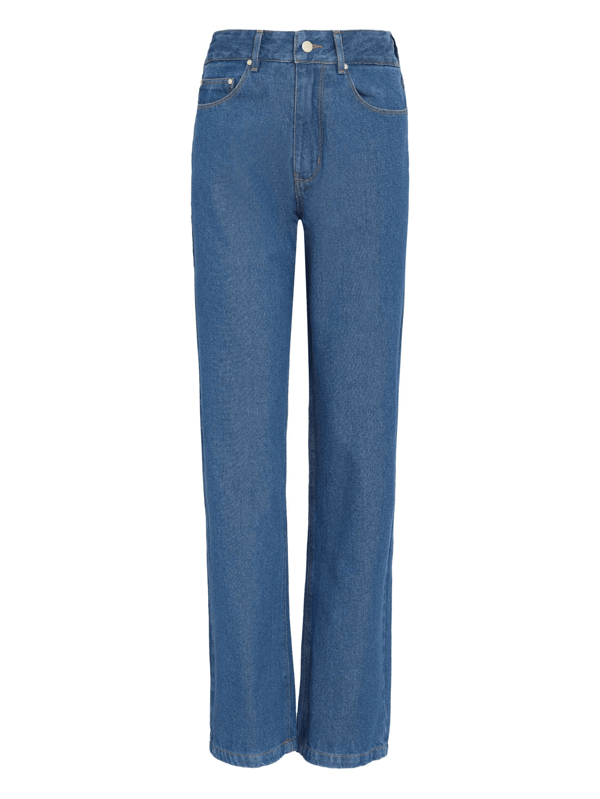 logo-patch denim trousers - Image 1